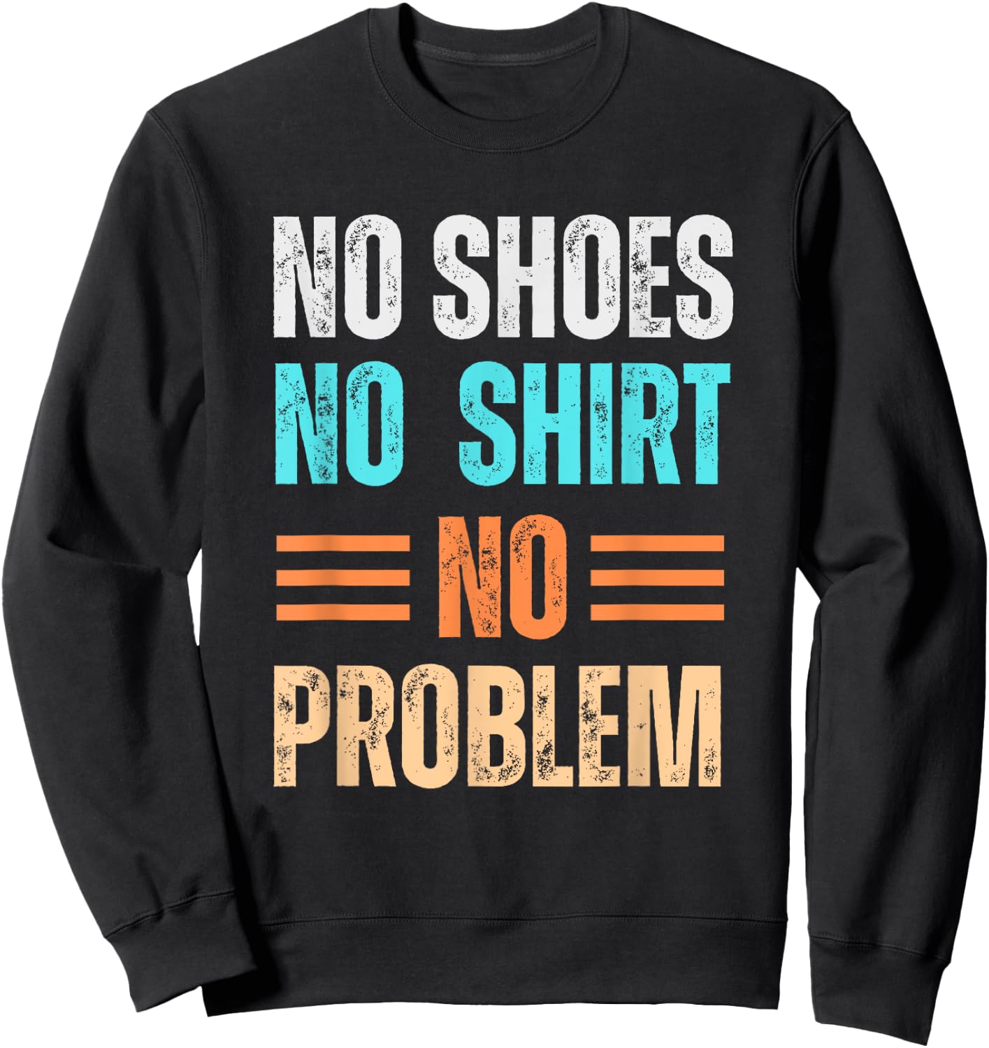 No Shoes Shirt No Problem Coconut Tree Country Music Sweatshirt - Sweatshirt | Black