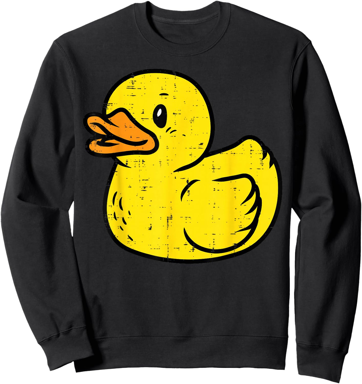 Rubber Duck Vintage Ducky Duckie Boys Girls Kids Women Men Sweatshirt - Sweatshirt | Black