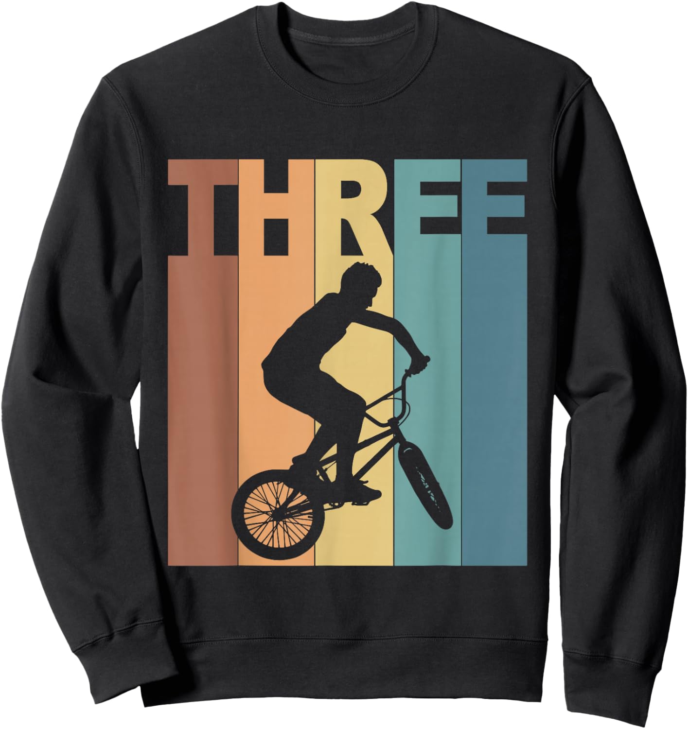3rd Birthday BMX Bicycle Bike 3 Year Old Boys Birthday Sweatshirt - Sweatshirt | Black