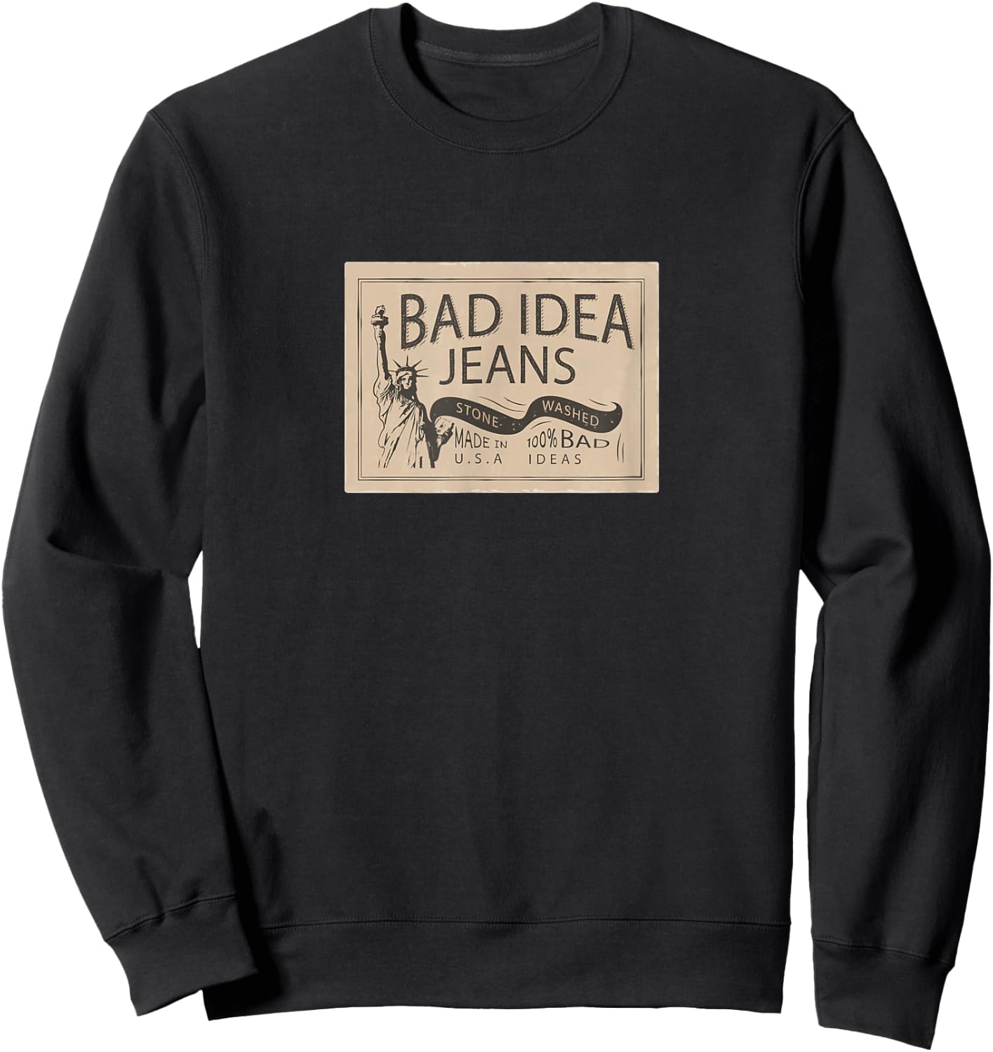 Bad Idea Jeans Sweatshirt - Sweatshirt | Black