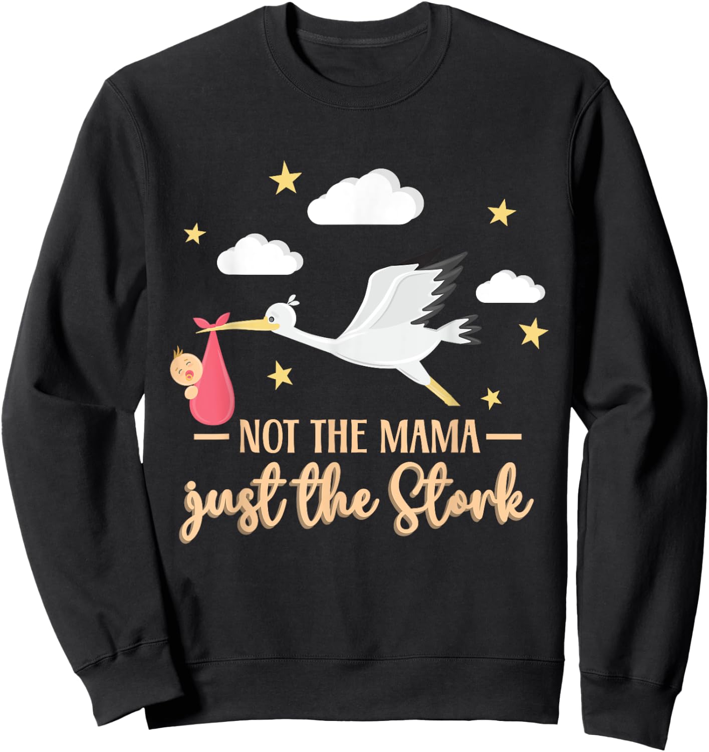 Surrogacy Surro Mama Pregnancy Surrogate Mom Sweatshirt - Sweatshirt | Black