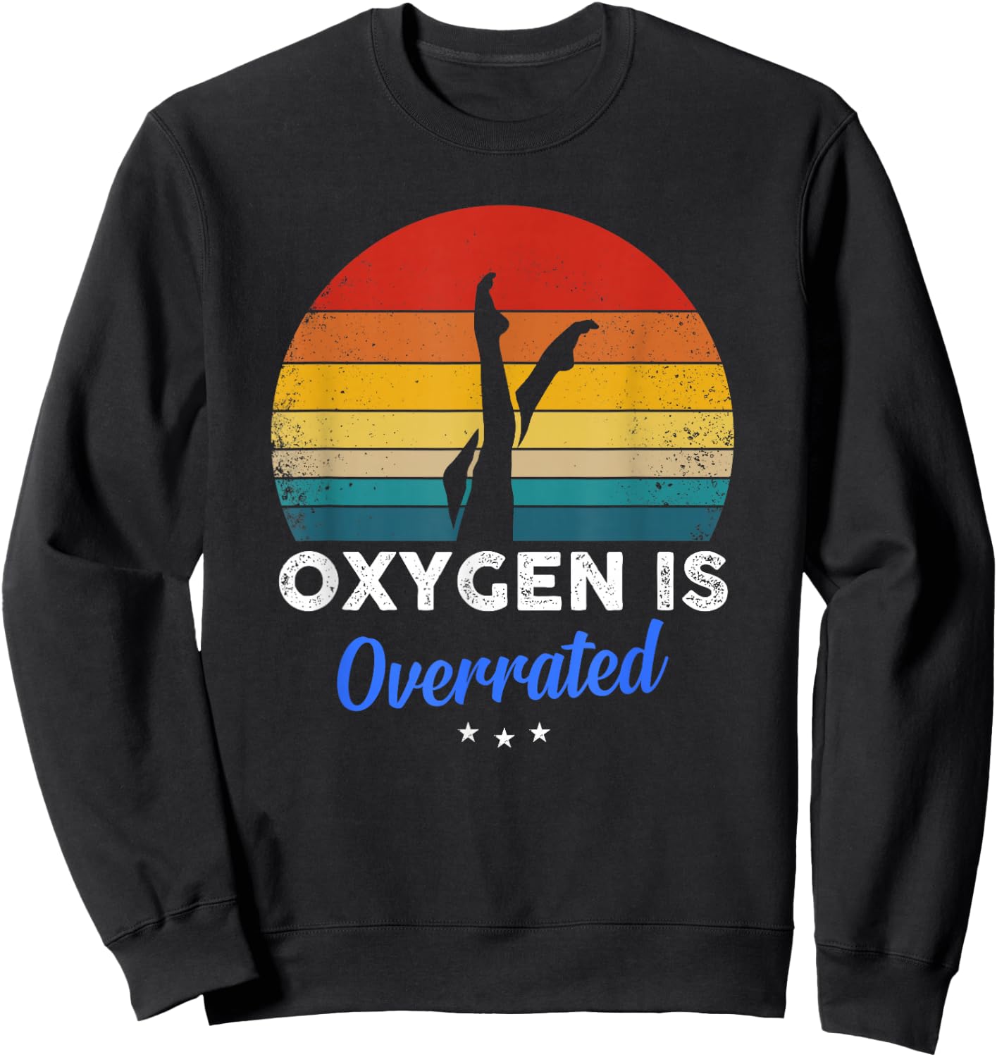 Synchronized Swimming - Oxygen is Overrated Sweatshirt - Sweatshirt | Black