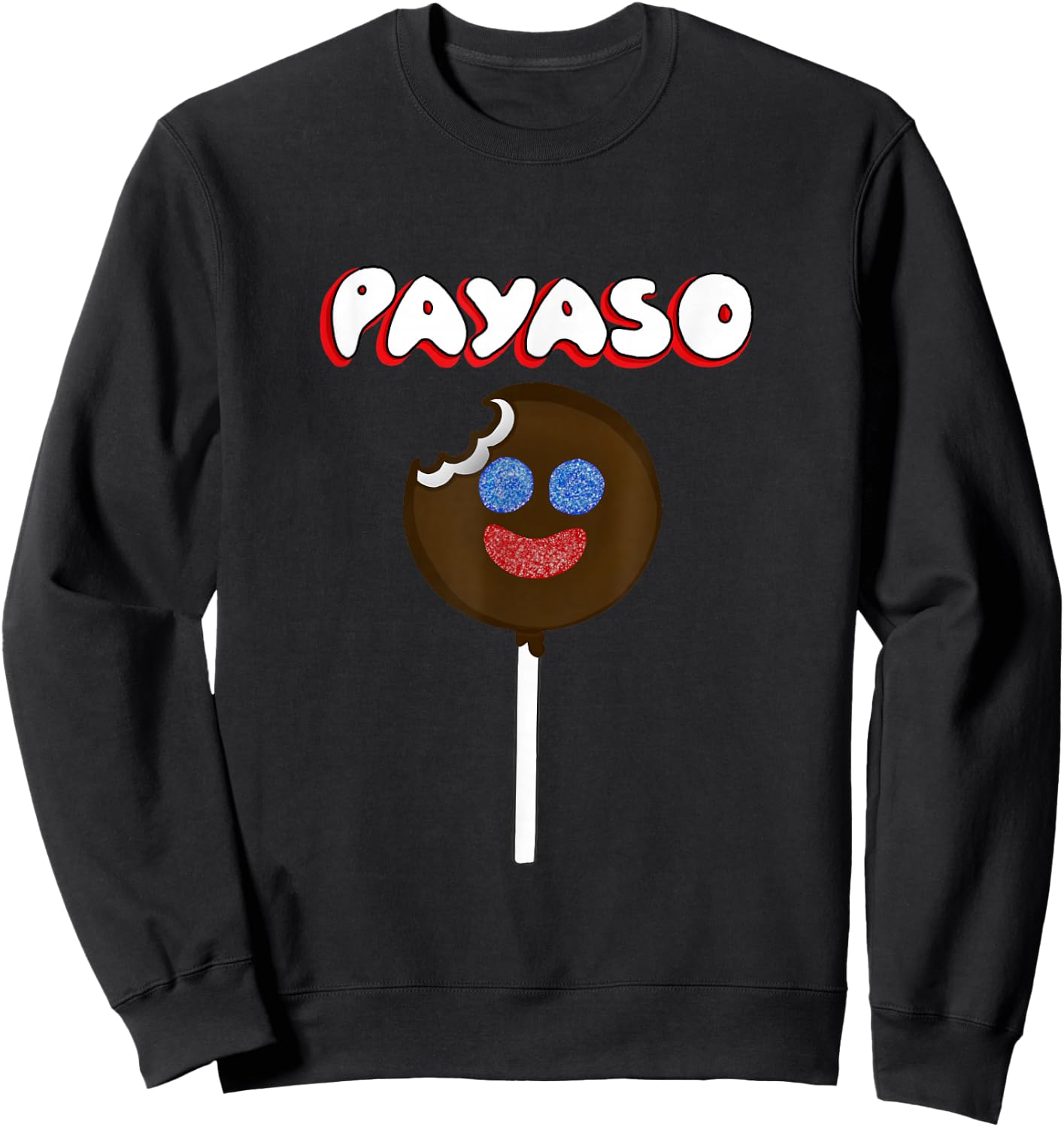 Funny Latinx Chocolate Marshmallow Candy Payaso Sweatshirt - Sweatshirt | Black