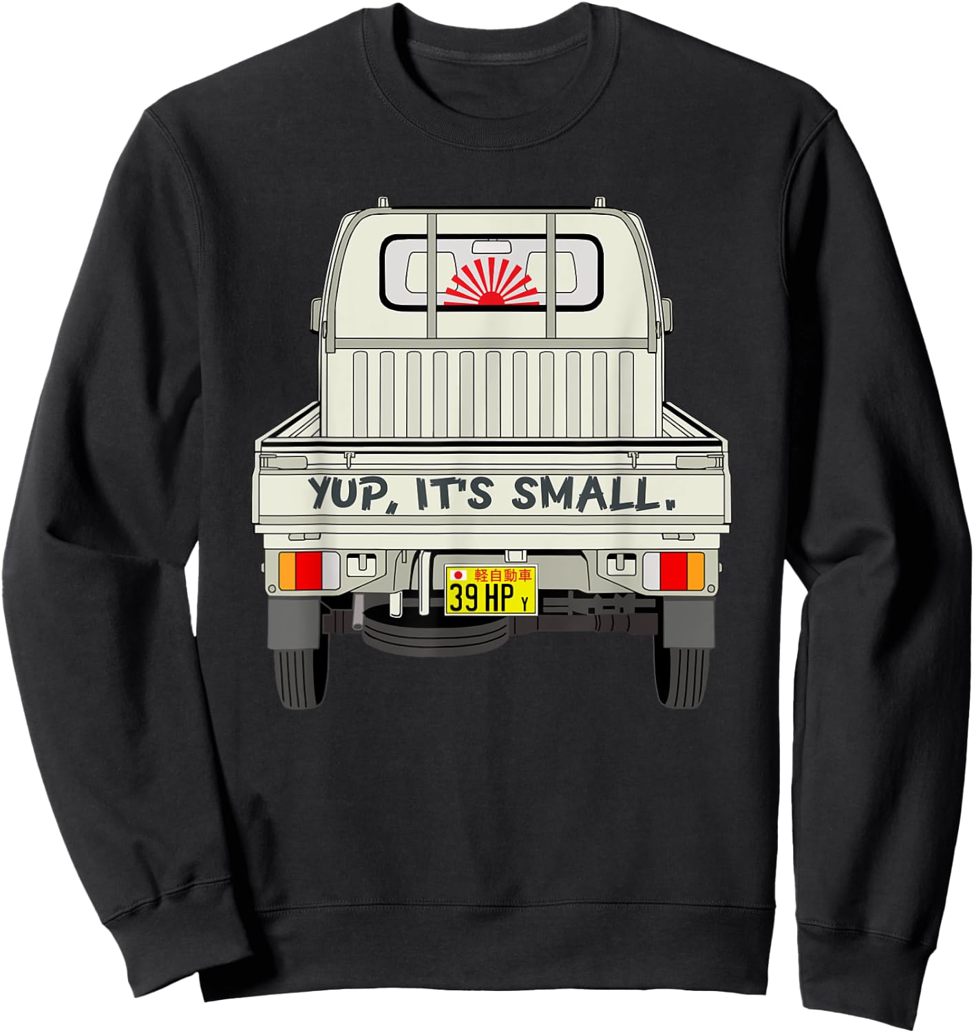 Japan Mini Truck Kei CarCab Over Compact 4wd Off Road Truck Sweatshirt - Sweatshirt | Black