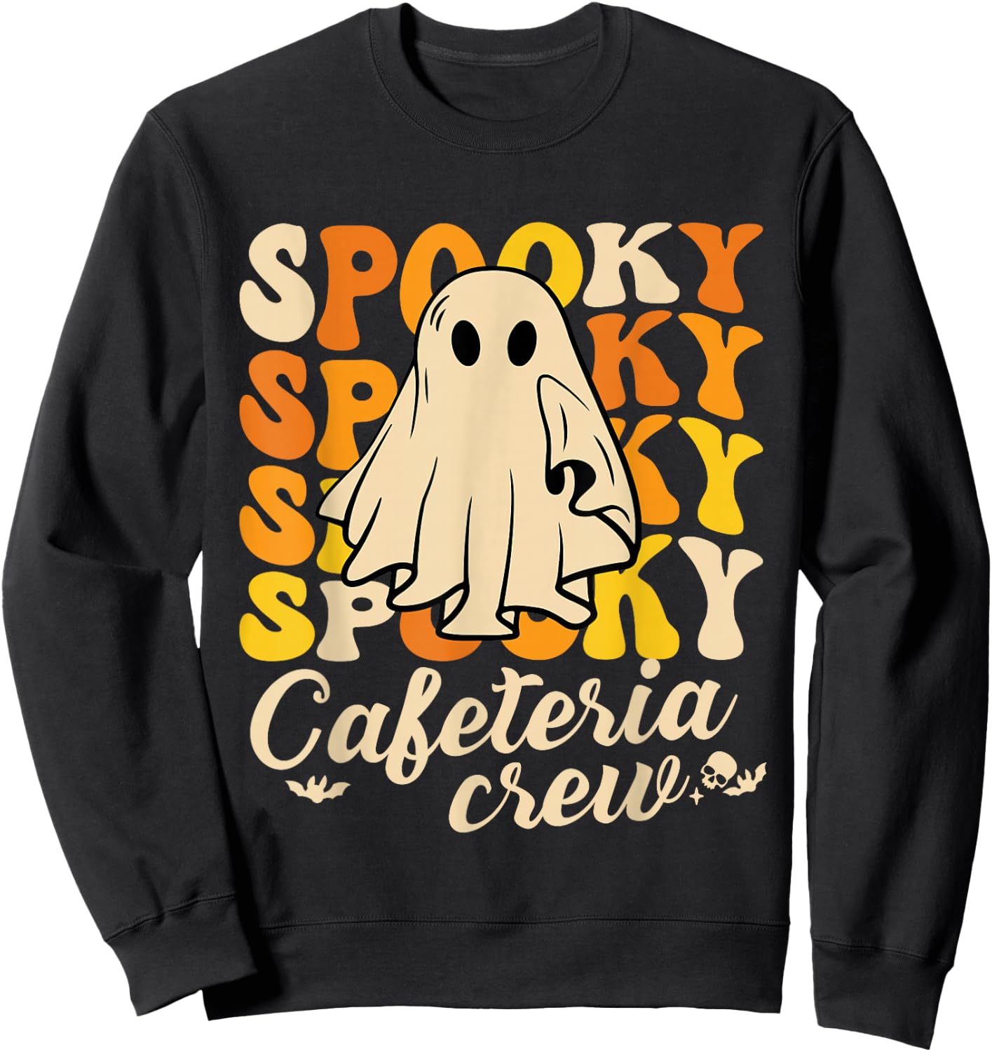 Spooky Cafeteria Crew Squad Halloween Costume Lunch Lady Sweatshirt - Sweatshirt | Black