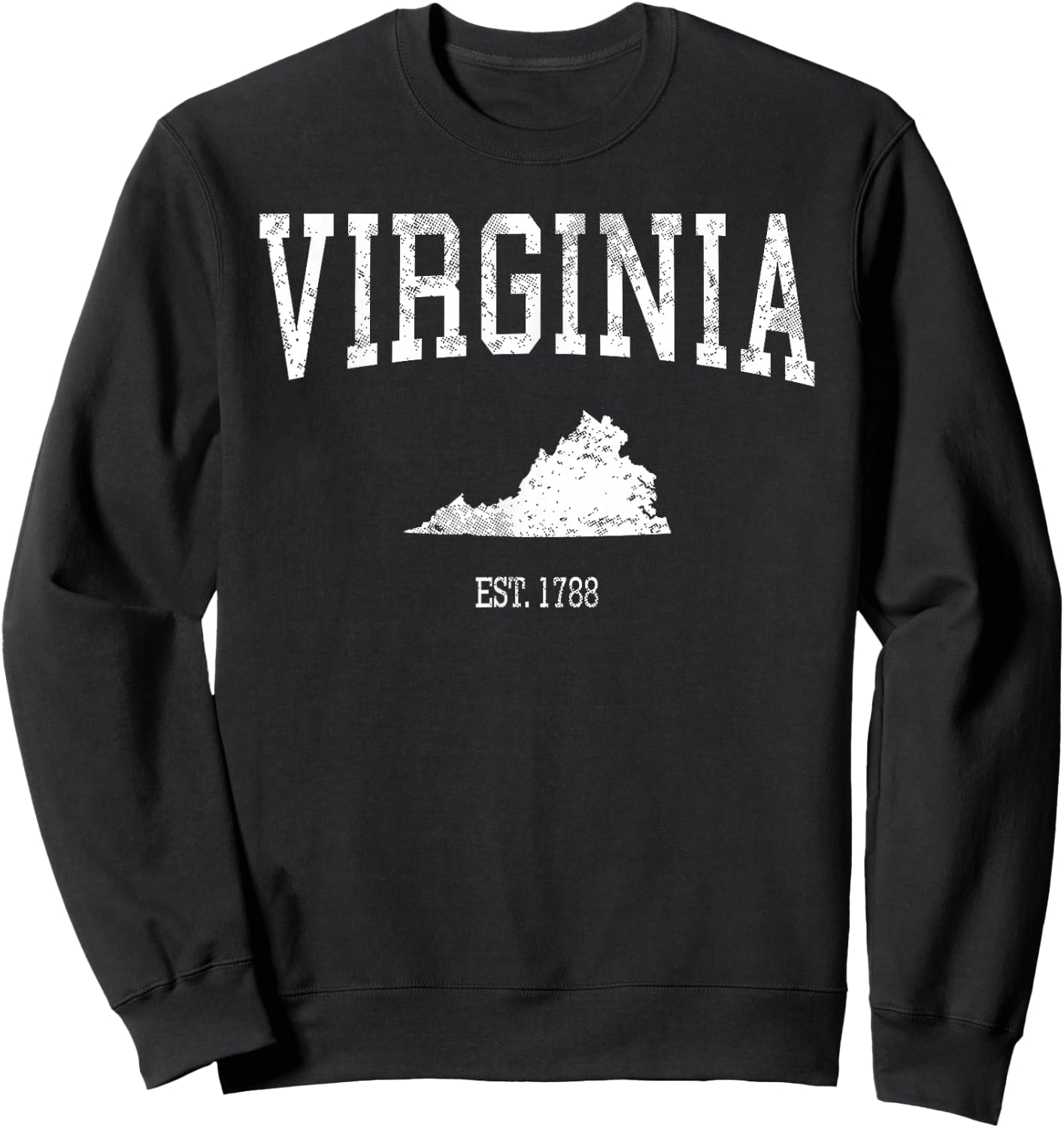 Virginia Vintage Sports Design VA Sweatshirt - Sweatshirt | Black