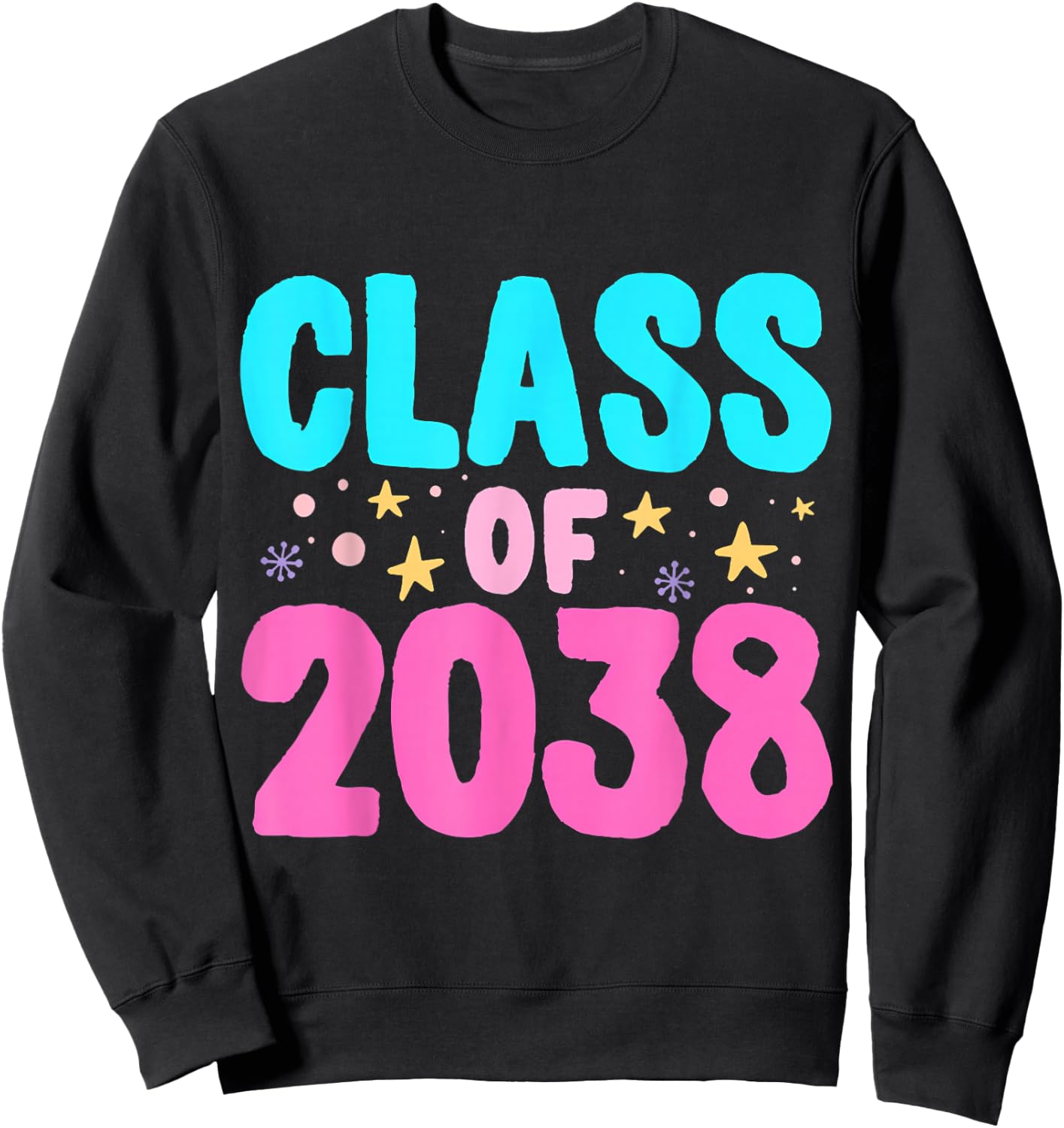 Class of 2038 Graduate Grow With Me Sweatshirt - Sweatshirt | Black