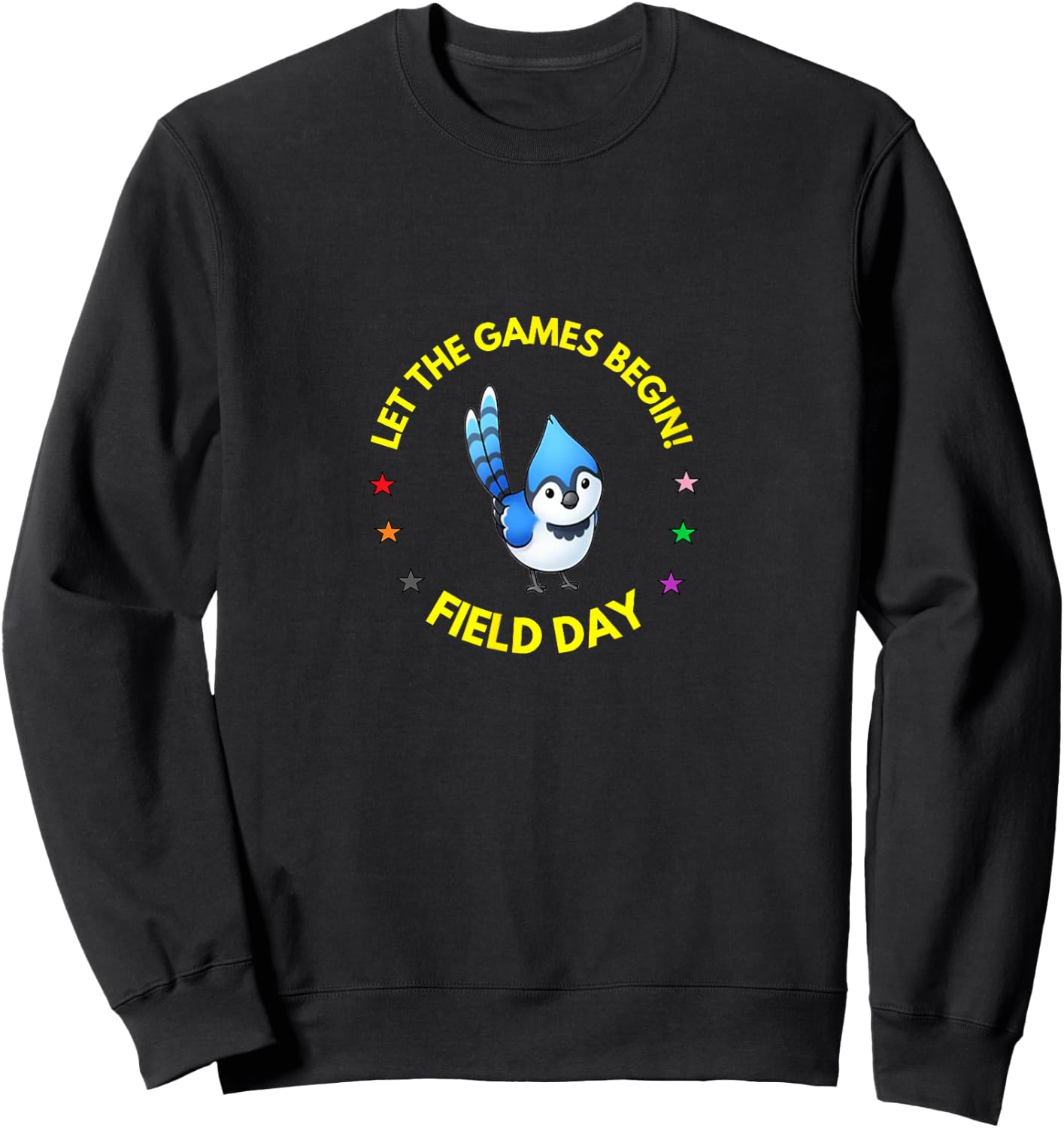 Games begin Field Day Blue Jay Sweatshirt - Sweatshirt | Black