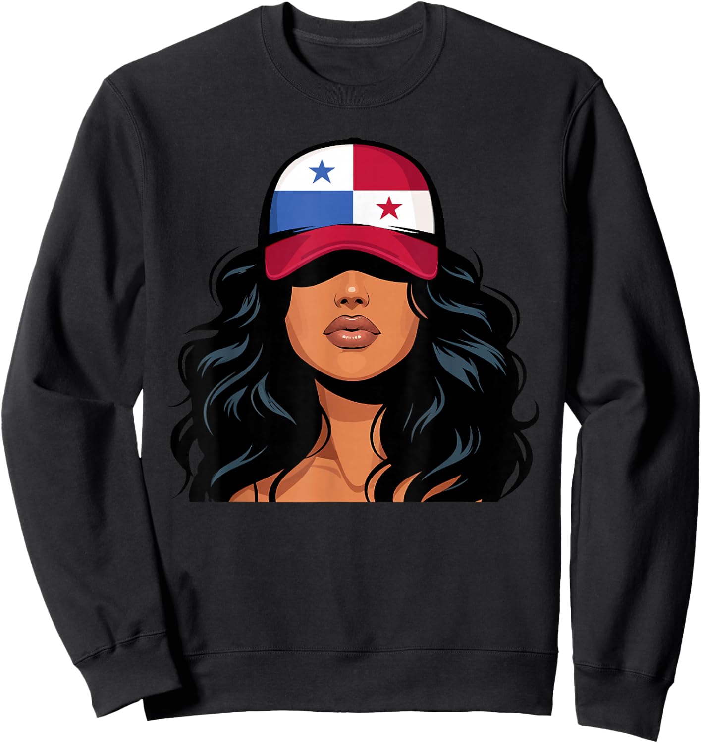 Panamanian Girls Panama Flag Proud Panameña Women Sweatshirt - Sweatshirt | Black