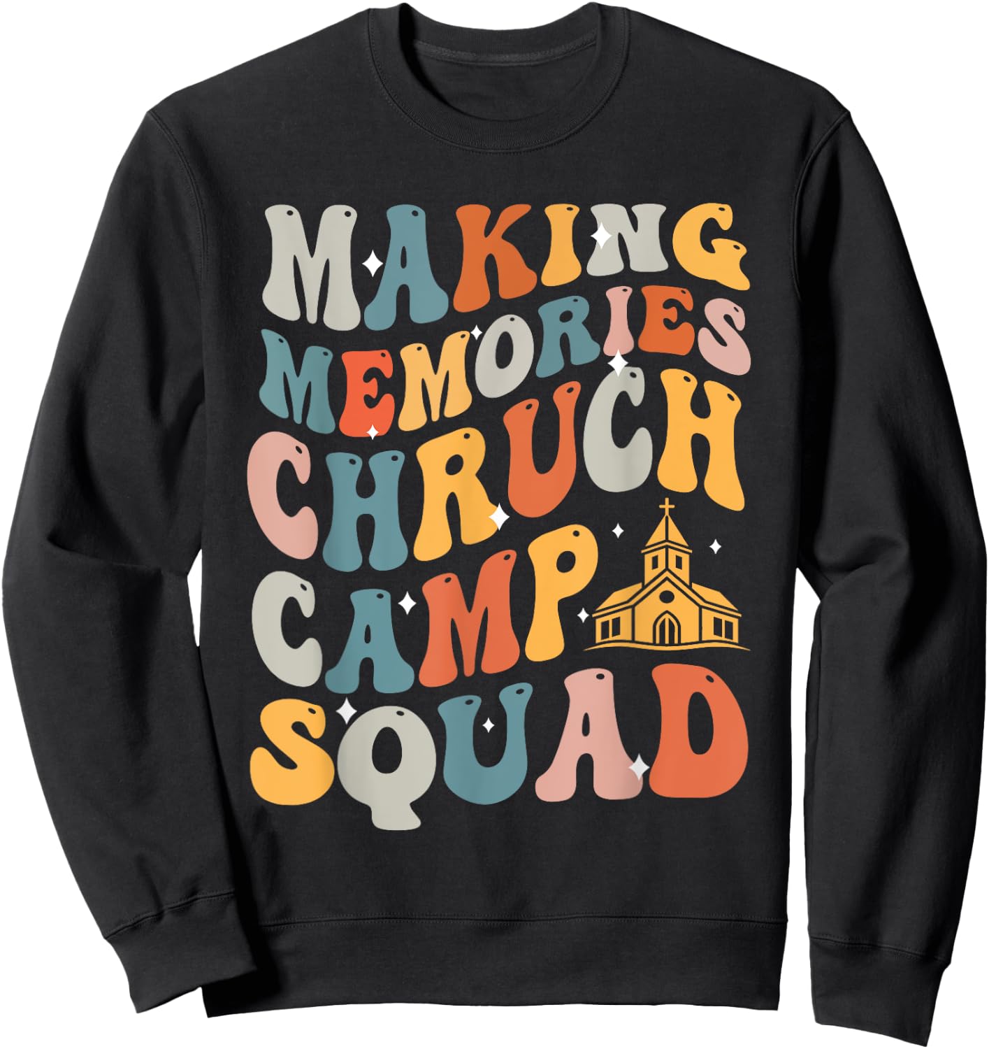 Making memories Church camp squad Sweatshirt - Sweatshirt | Black