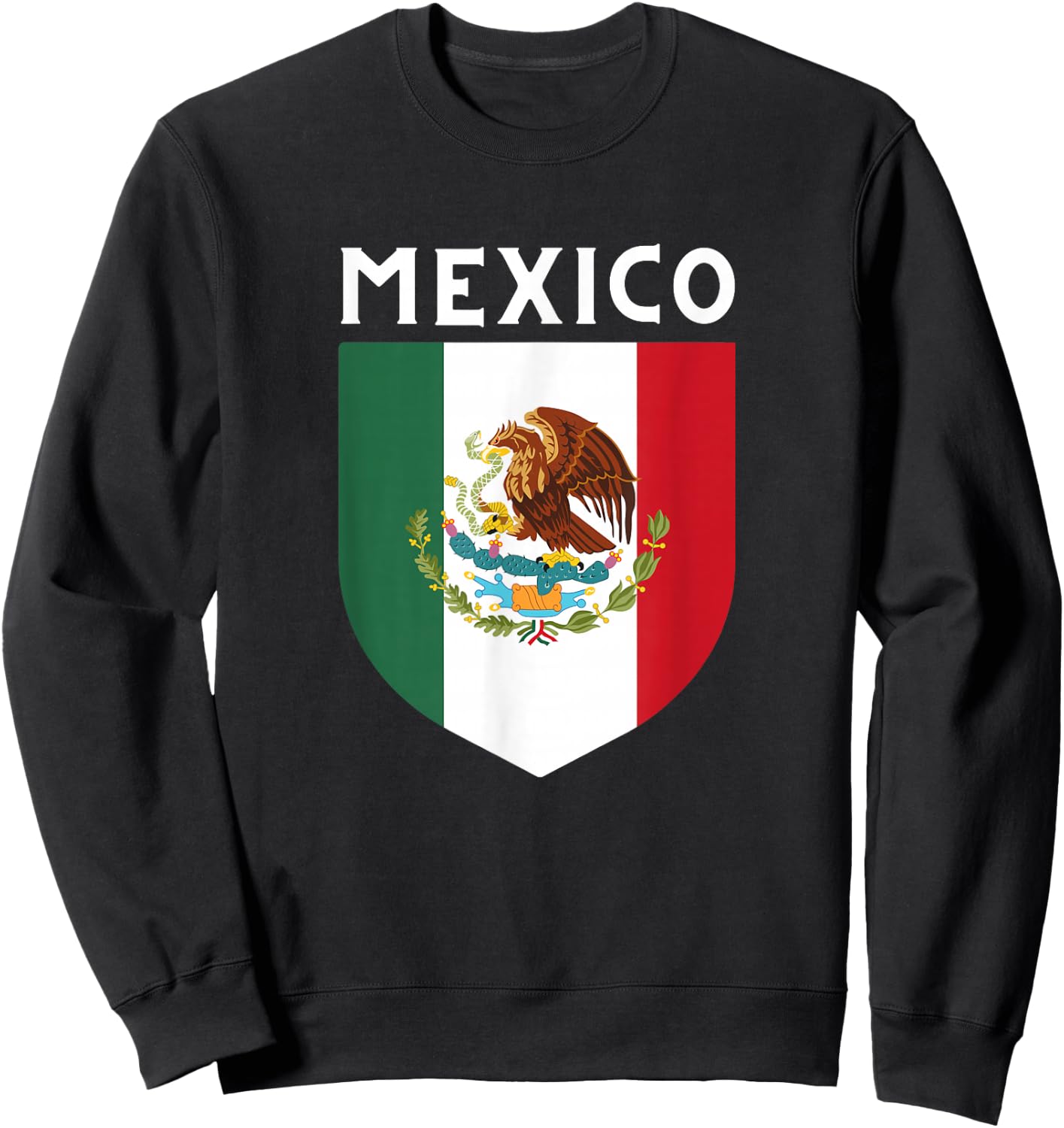 Mexico Mexican Flag Mexicans Apparel Men Women Kids Sweatshirt - Sweatshirt | Black