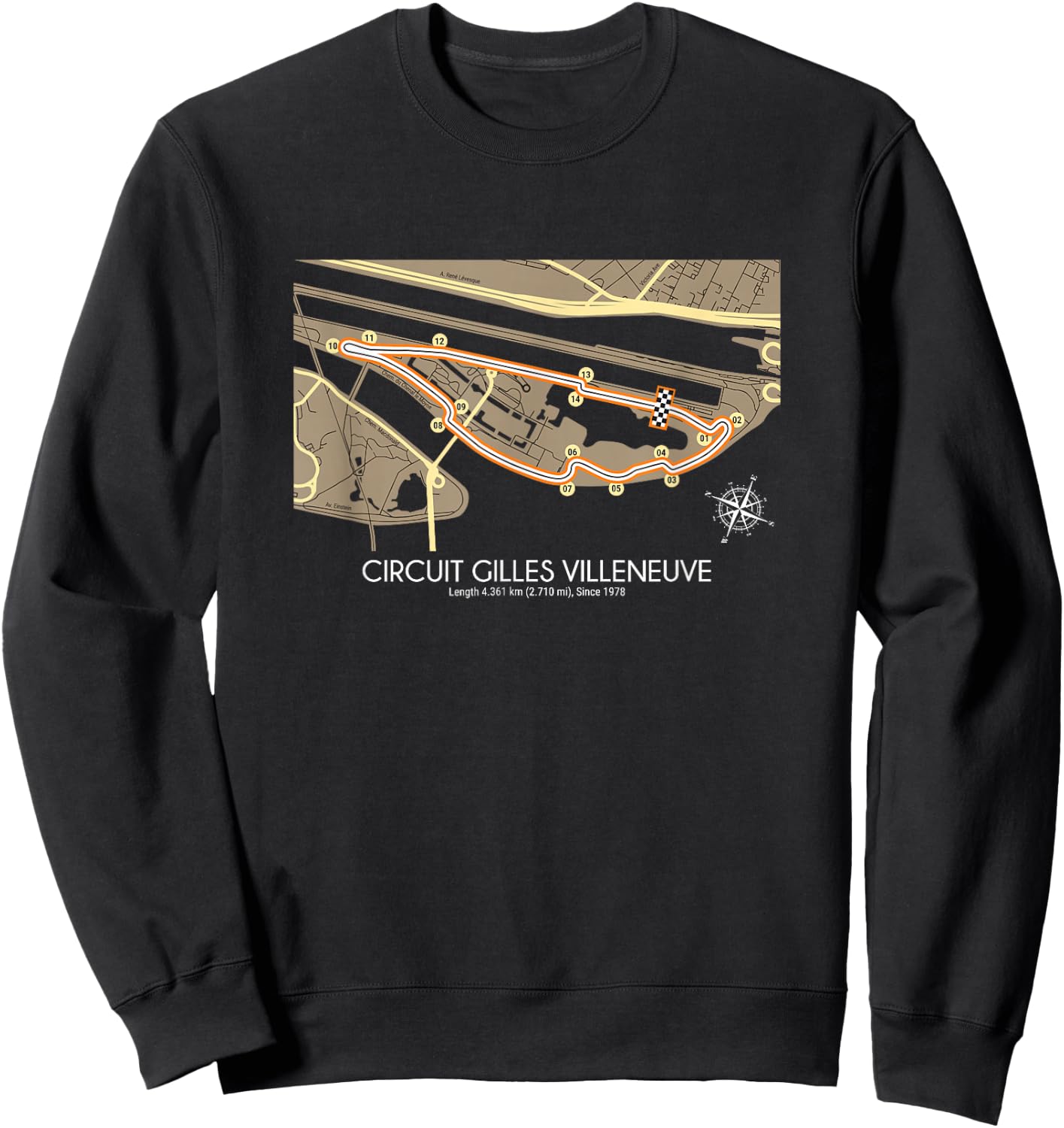 Gilles Villeneuve Circuit Collection Sweatshirt - Sweatshirt | Black