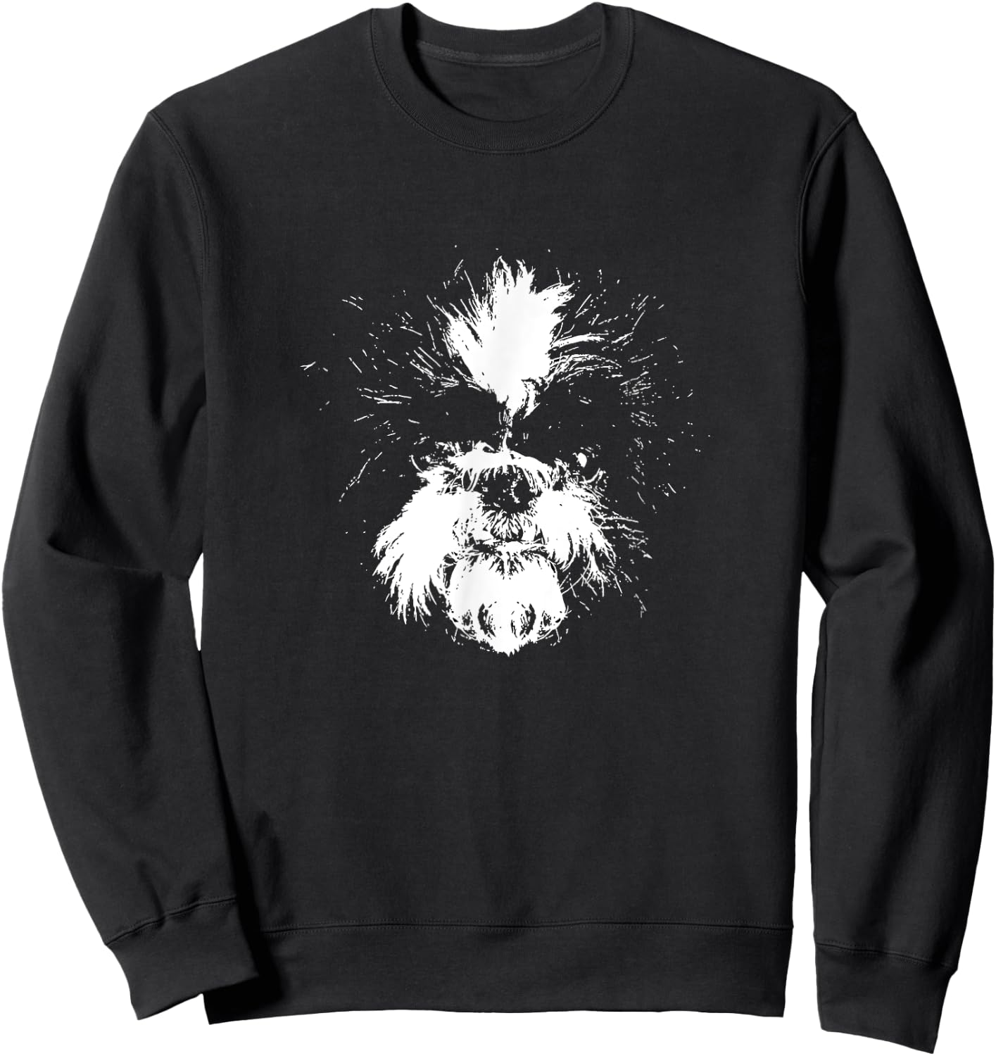 Shih Tzu Little Lion Sketch Asian Toy Dog Breed Shih Tzus Sweatshirt - Sweatshirt | Black