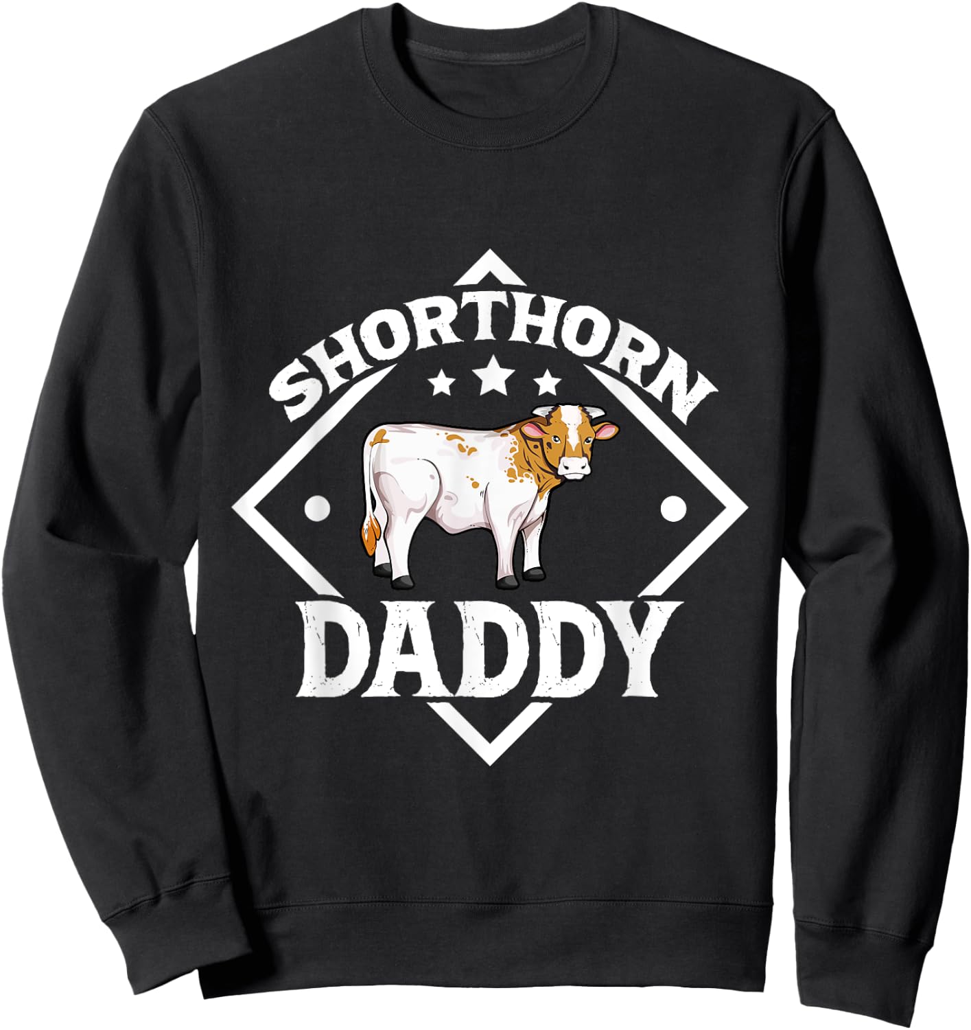 Shorthorn Daddy - Shorthorn cattle Sweatshirt - Sweatshirt | Black