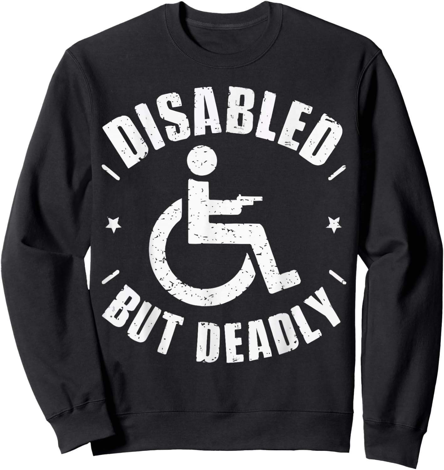 Disabled Veteran Handicap Military Soldier Veterans Day Sweatshirt - Sweatshirt | Black