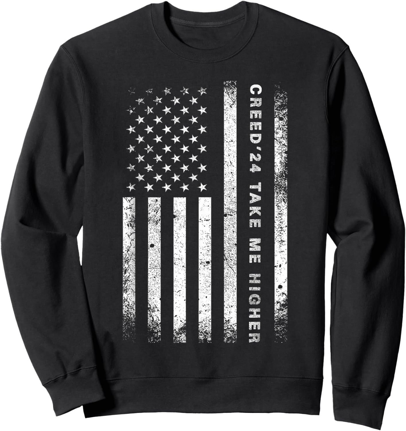 Creed '24 Take Me Higher Women Men Support 2024 Sweatshirt - Sweatshirt | Black