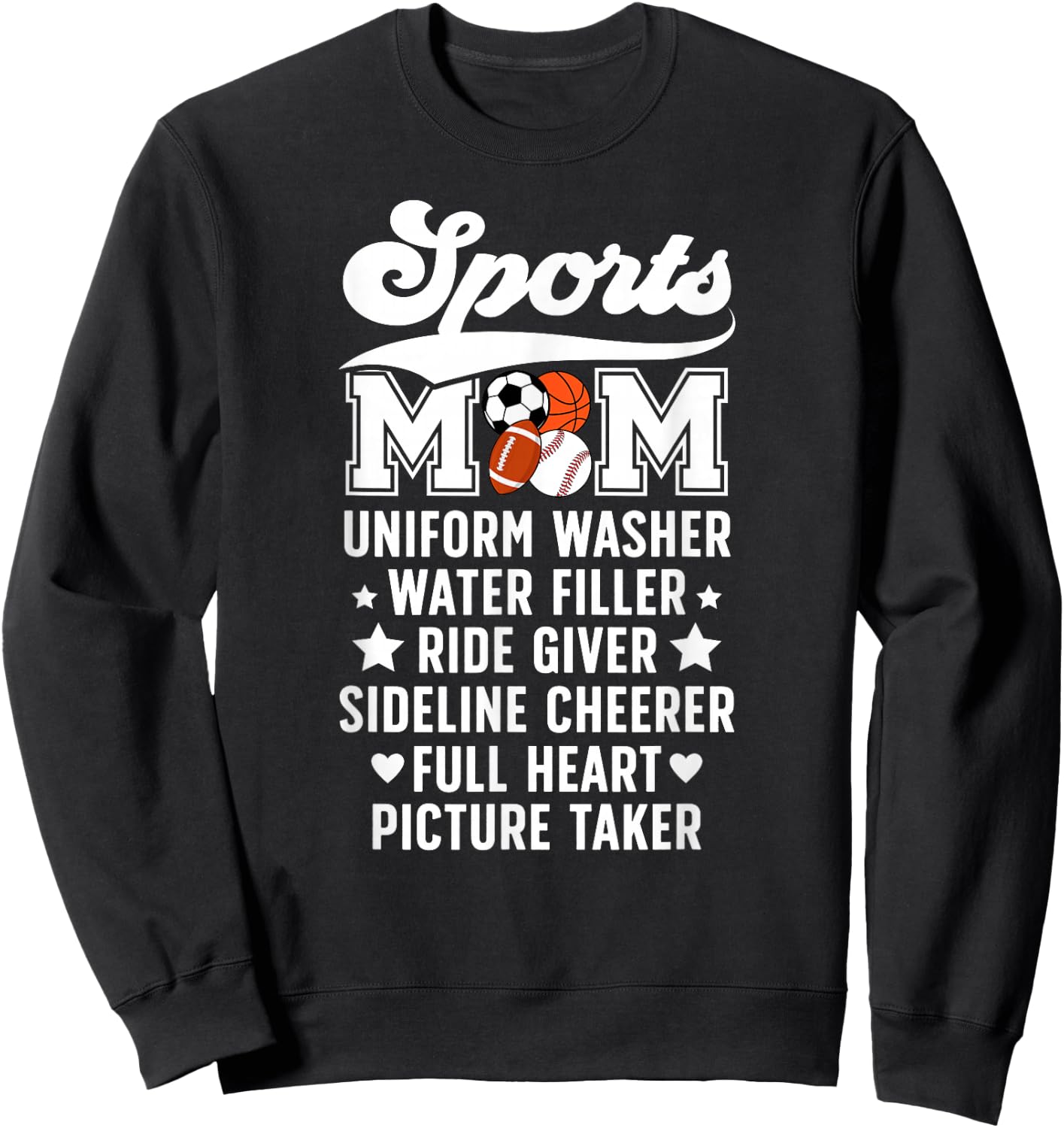 Sports Mom Definition Sports Mama Sports Mother Sport Mom Sweatshirt - Sweatshirt | Black