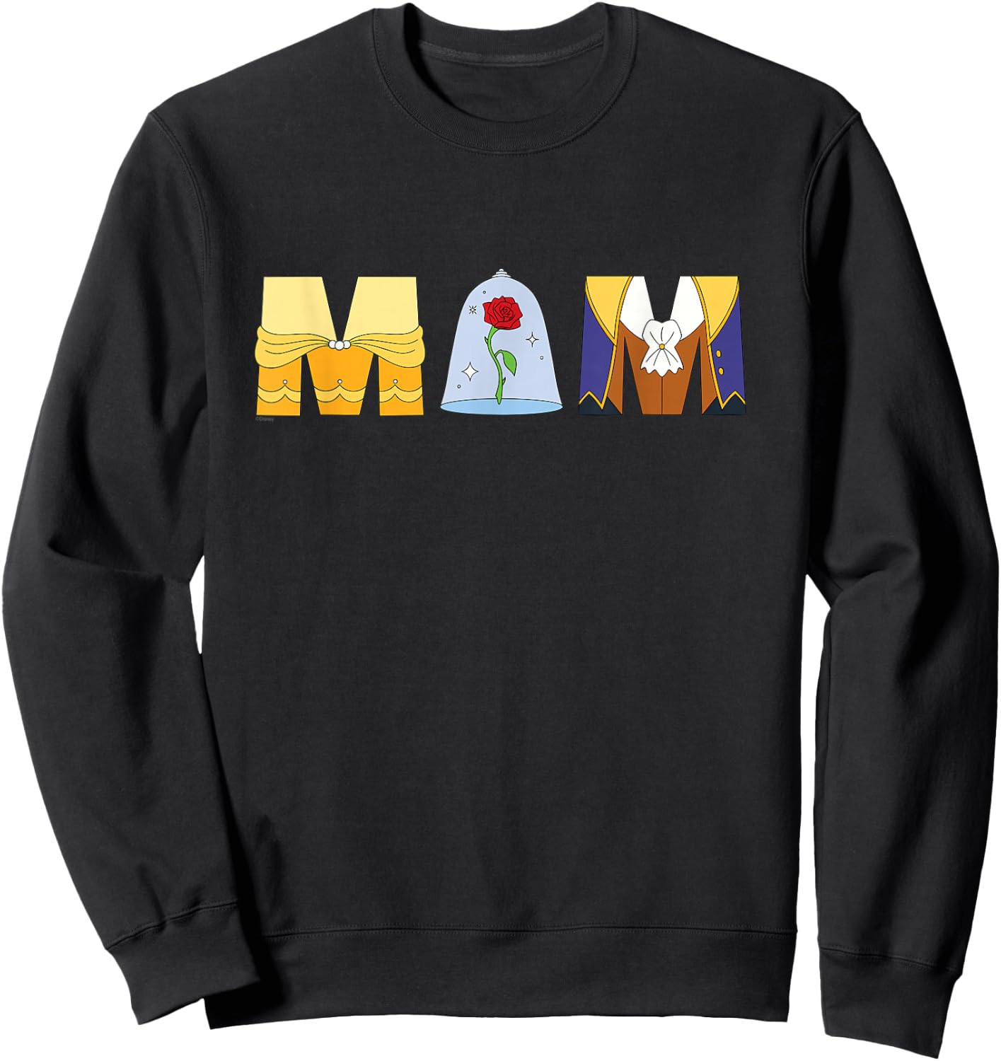Disney Beauty and the Beast Belle Mother’s Day Birthday Mom Sweatshirt - Sweatshirt | Black