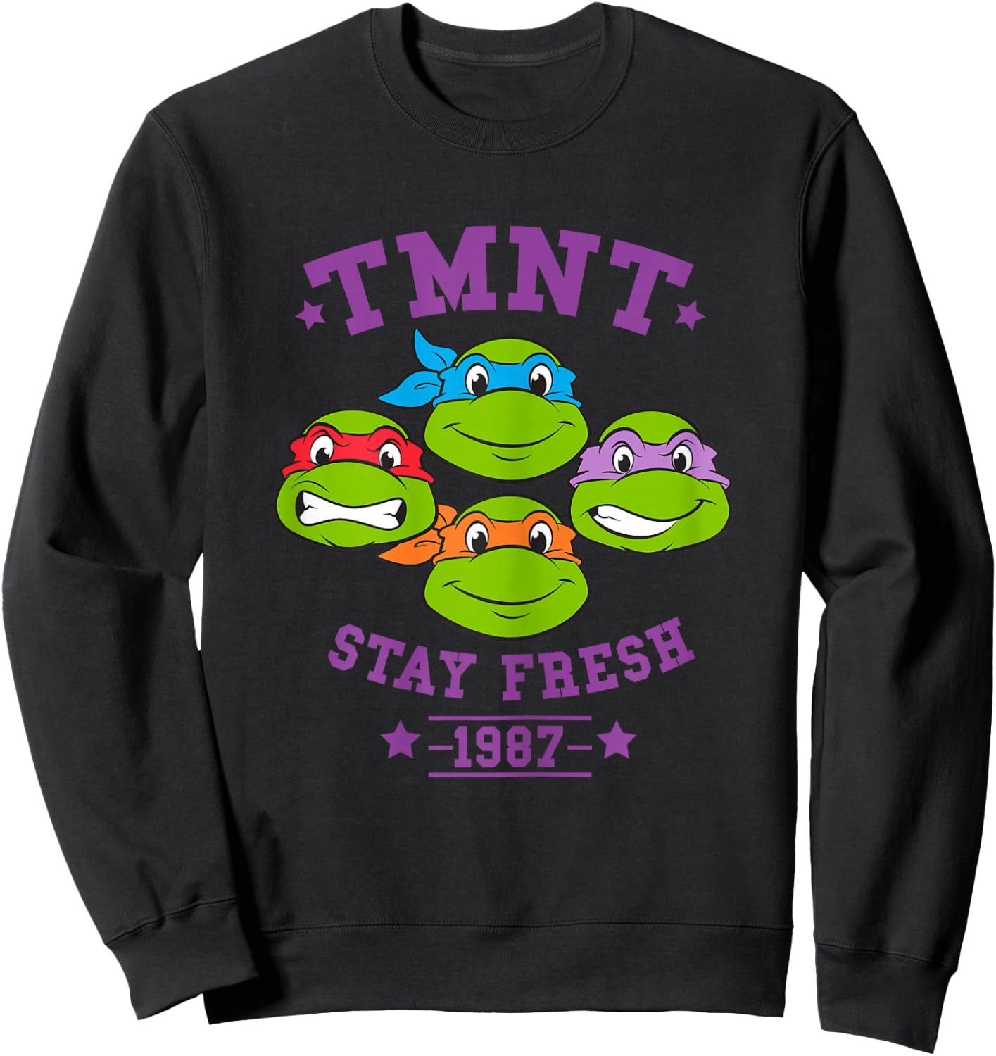 Teenage Mutant Ninja Turtles Stay Fresh Est. 1987 Sweatshirt - Sweatshirt | Black