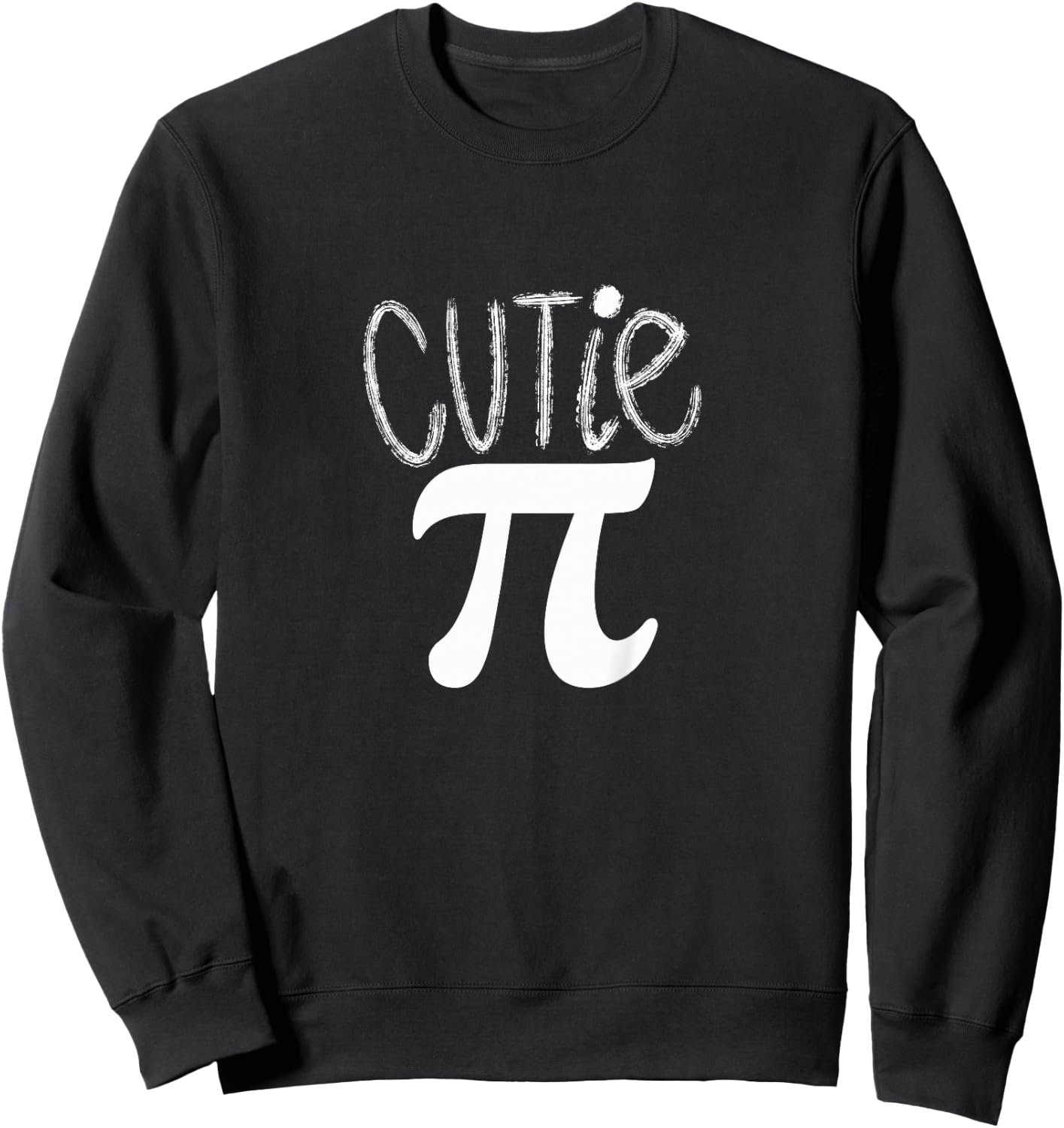Kids Cutie Pi Math Pun Cutie Pie Toddler Kids Shirt for Pi Day Sweatshirt - Sweatshirt | Black