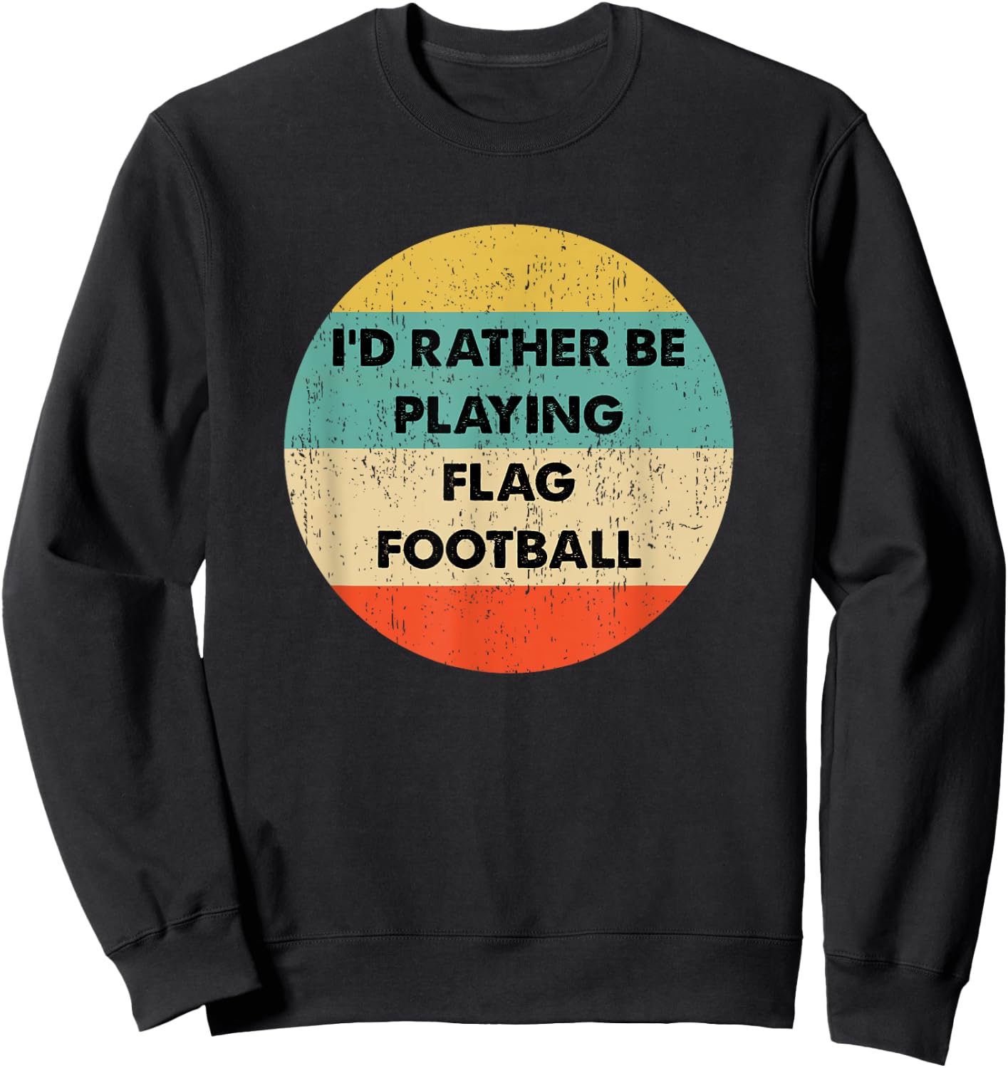 Flag Football Shirts | Flag Football Sweatshirt - Sweatshirt | Black