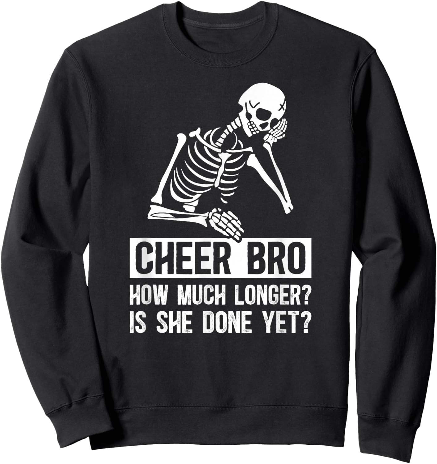 Cheer Brother Funny Cheerleader Brother Cheerleading Brother Sweatshirt - Sweatshirt | Black