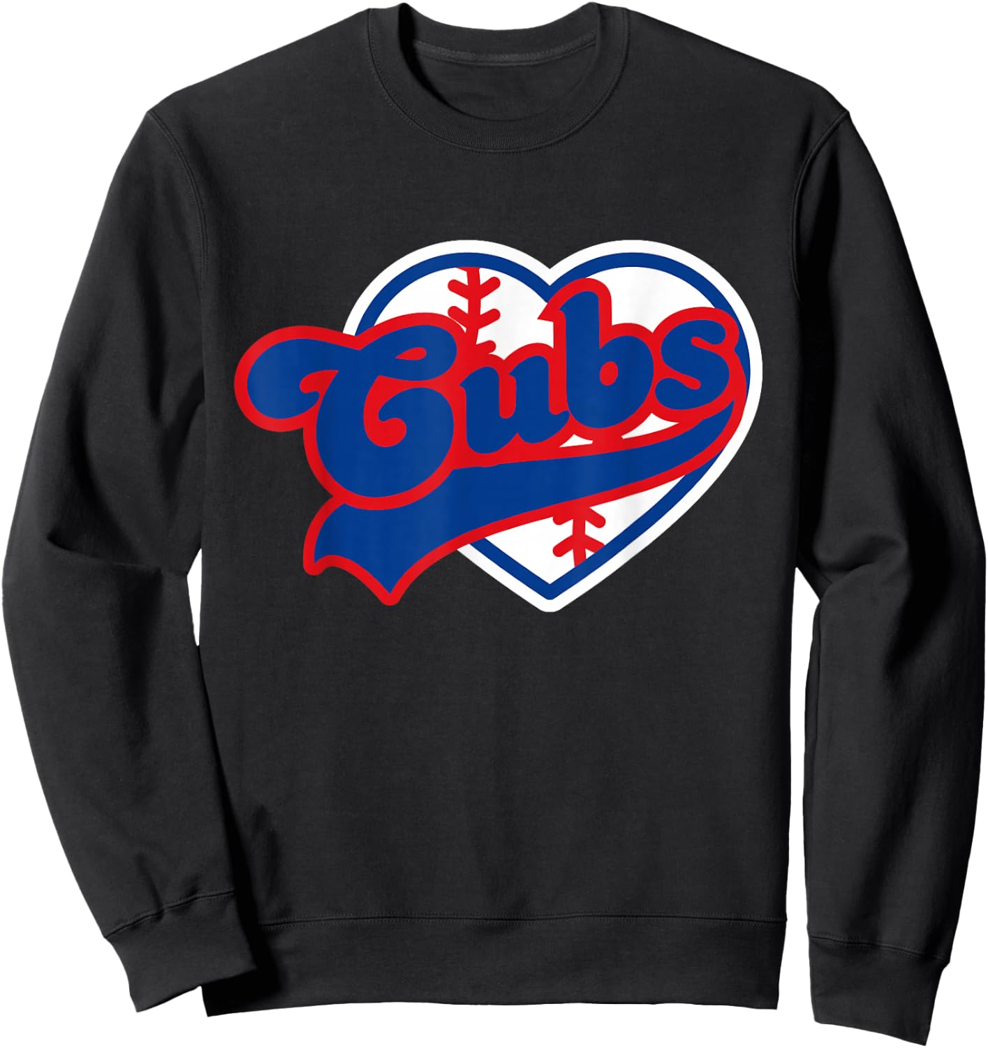 Retro Cubs Last Name Personalized Apparel Cubs Lover Men Sweatshirt - Sweatshirt | Black