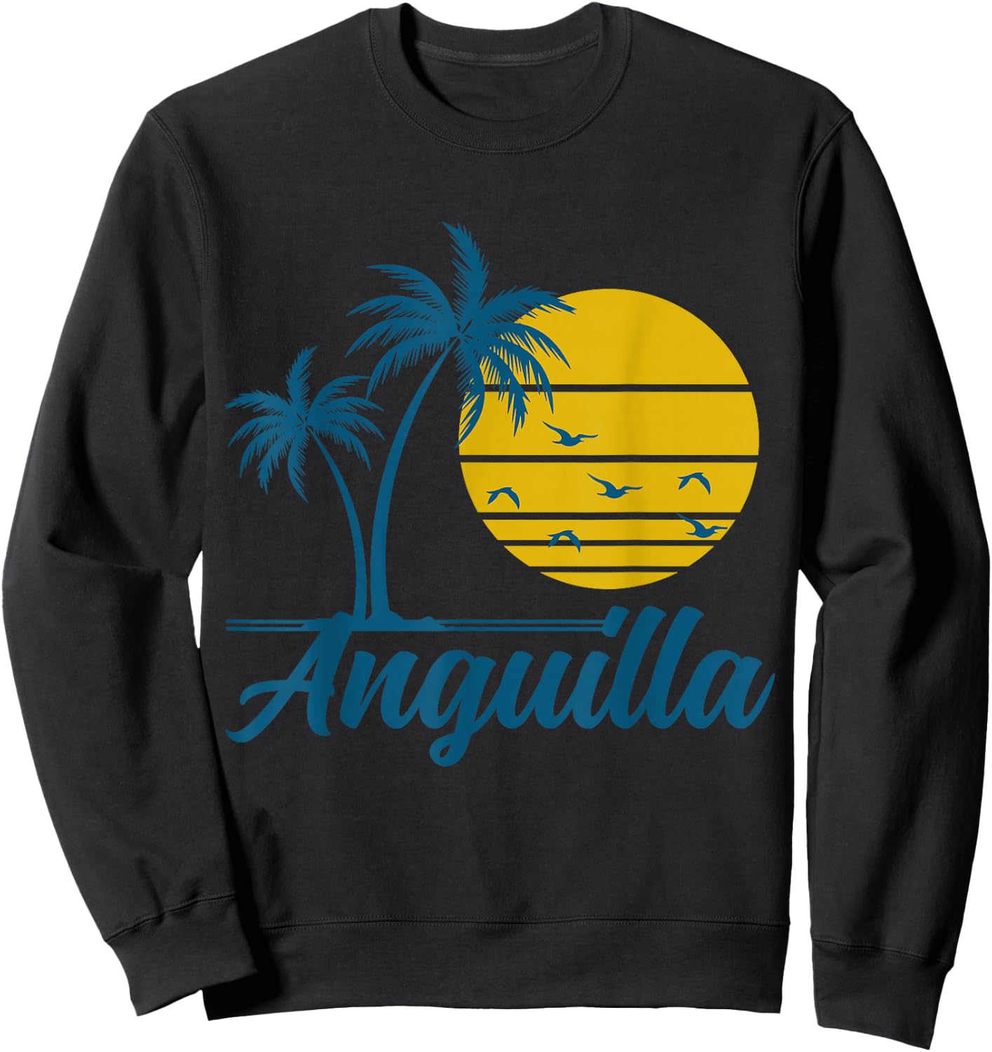 Anguilla Island Caribbean Souvenir Sweatshirt - Sweatshirt | Black