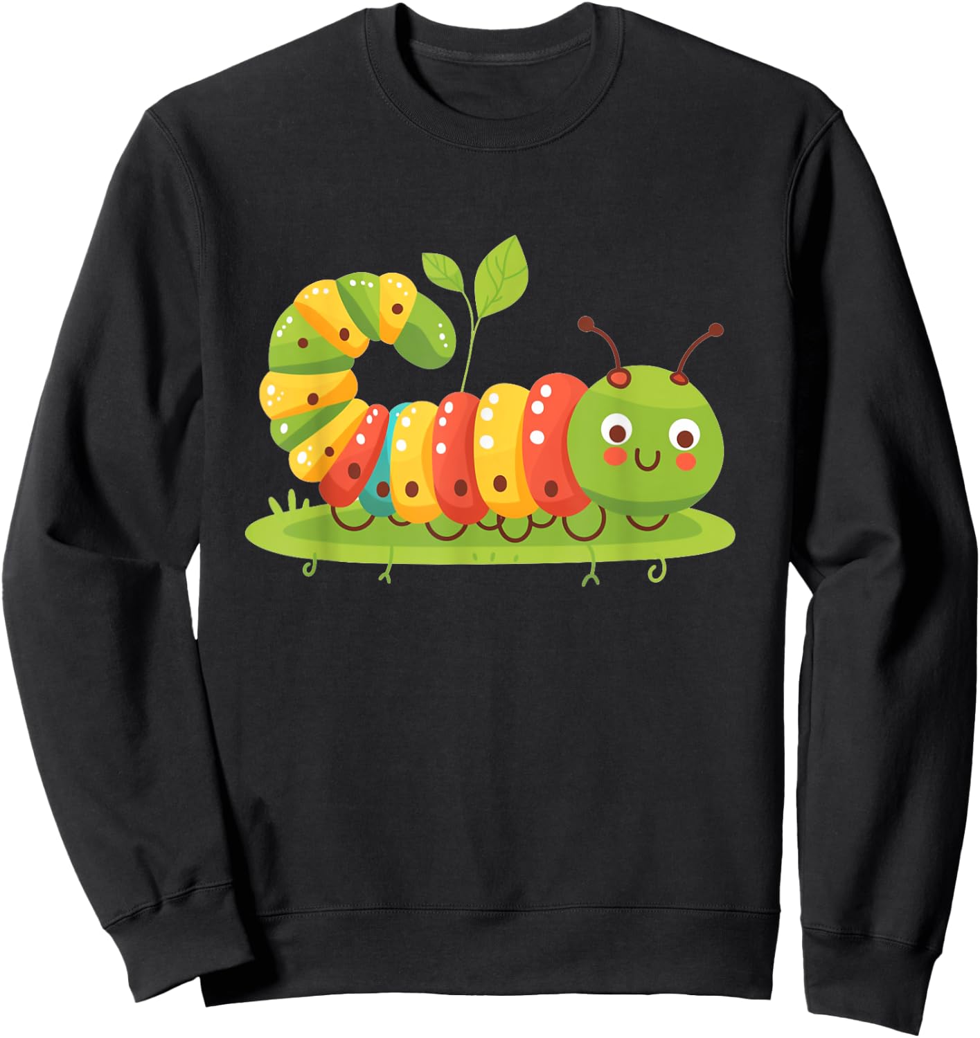 Funny multicolor Caterpillar Costume Sweatshirt - Sweatshirt | Black