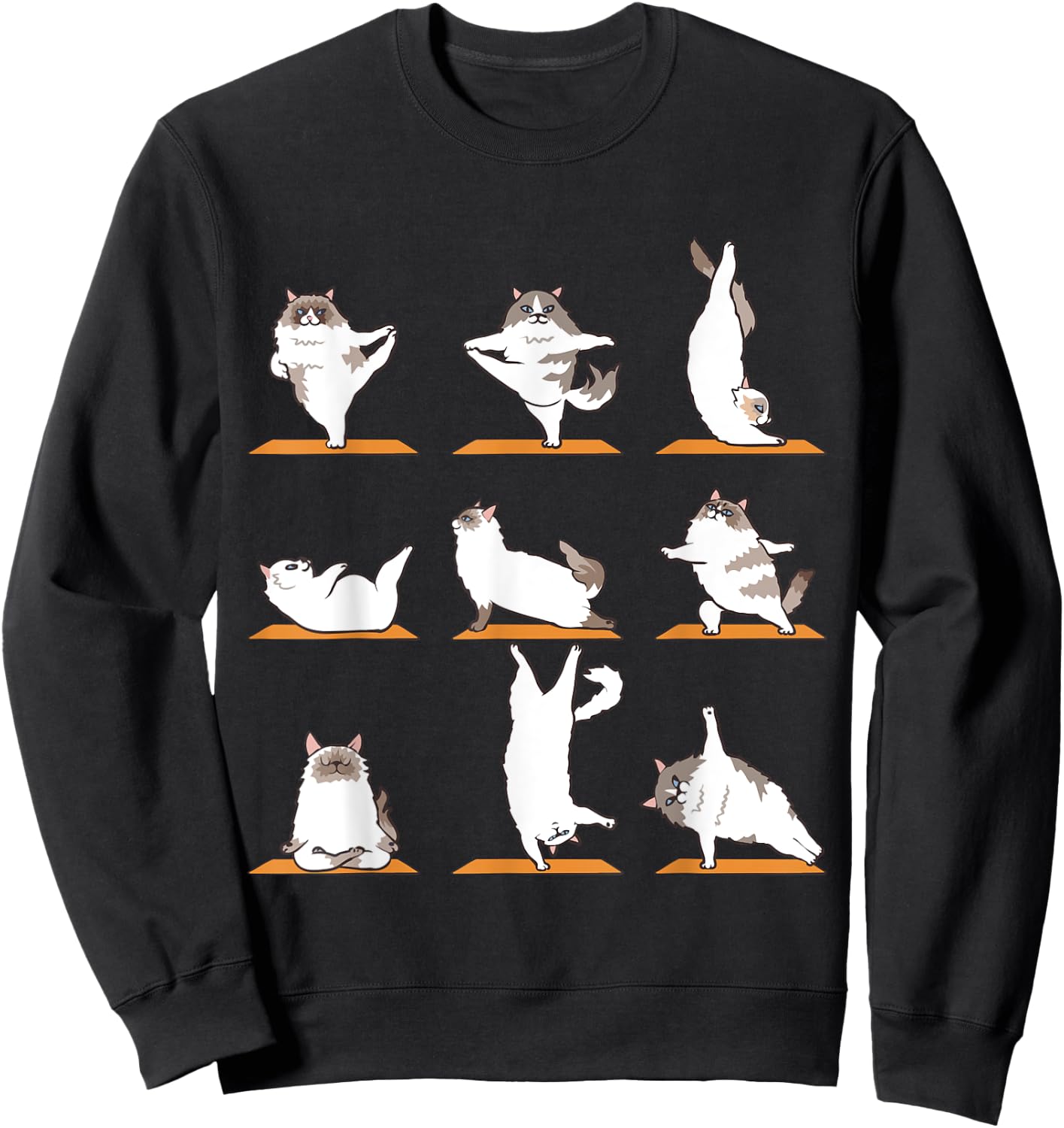 Ragdoll Cat Yoga Sweatshirt - Sweatshirt | Black