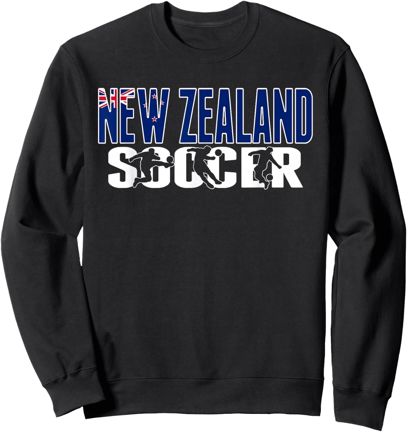 New Zealand Soccer Lovers Jersey - New Zealand Football Fans Sweatshirt - Sweatshirt | Black