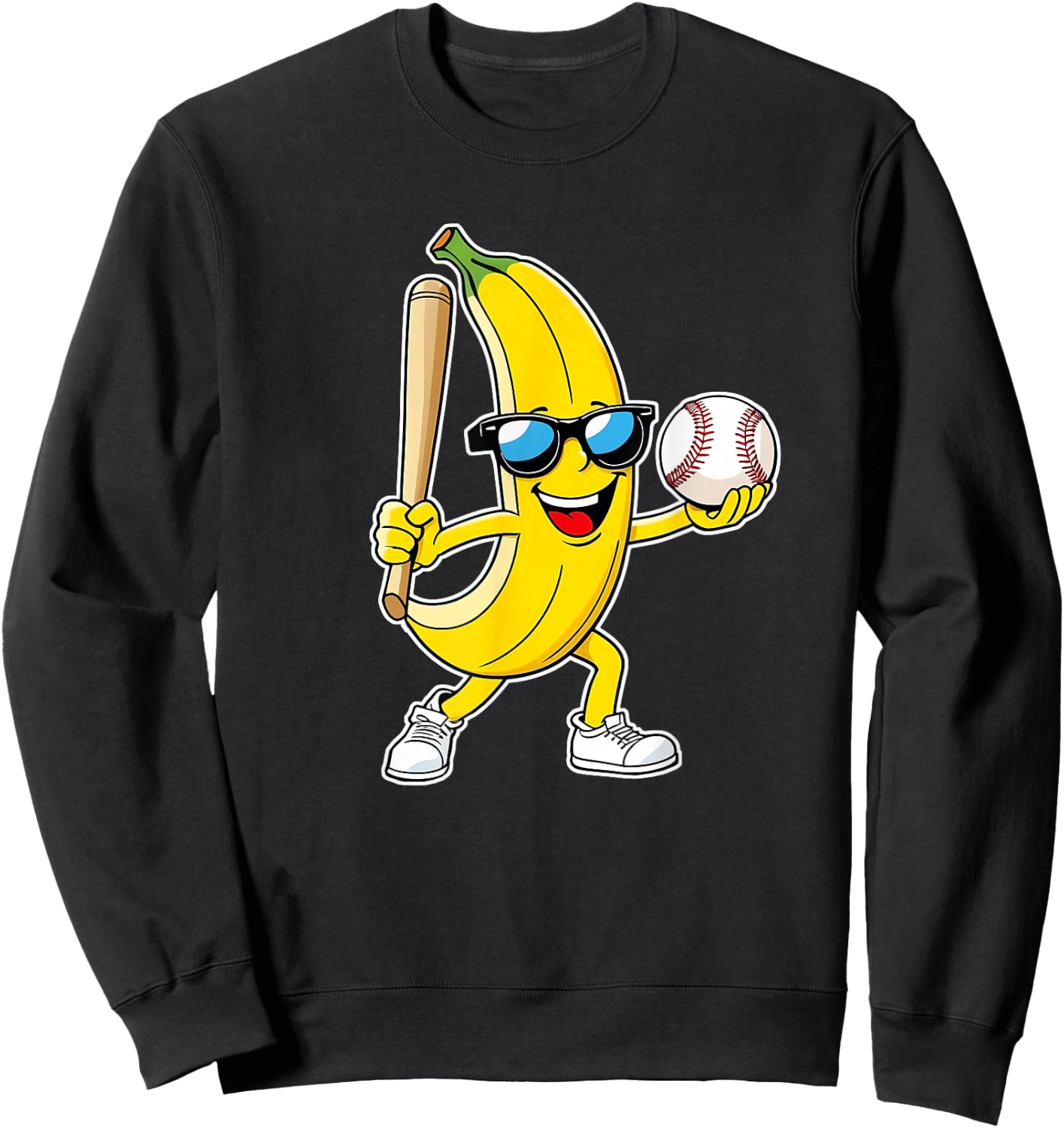 Banana Funny Bananas Men Women Kids Youth Sweatshirt - Sweatshirt | Black