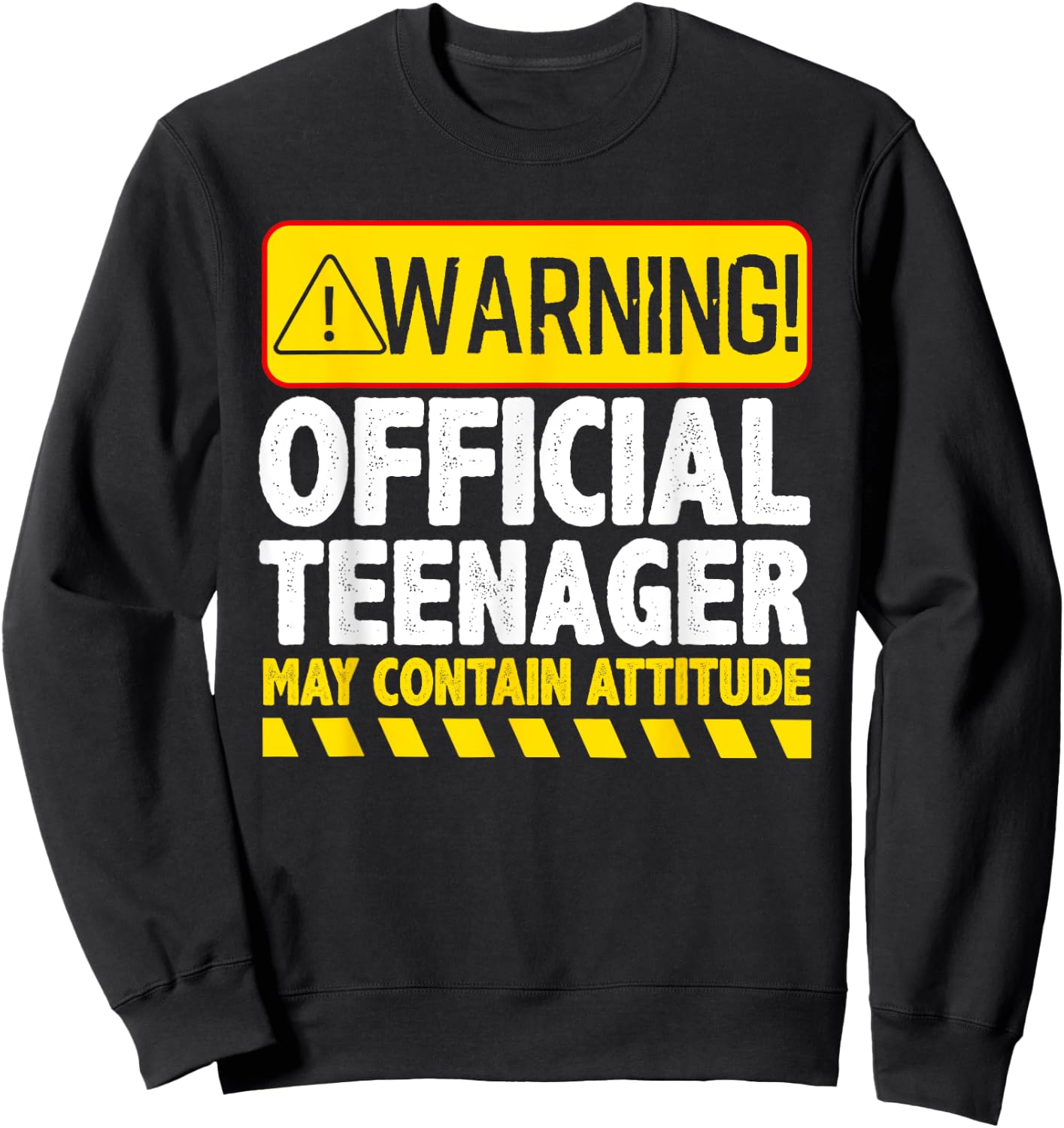Official Teenager Art For Boys Girls Teen 13 Year Old B-Day Sweatshirt - Sweatshirt | Black