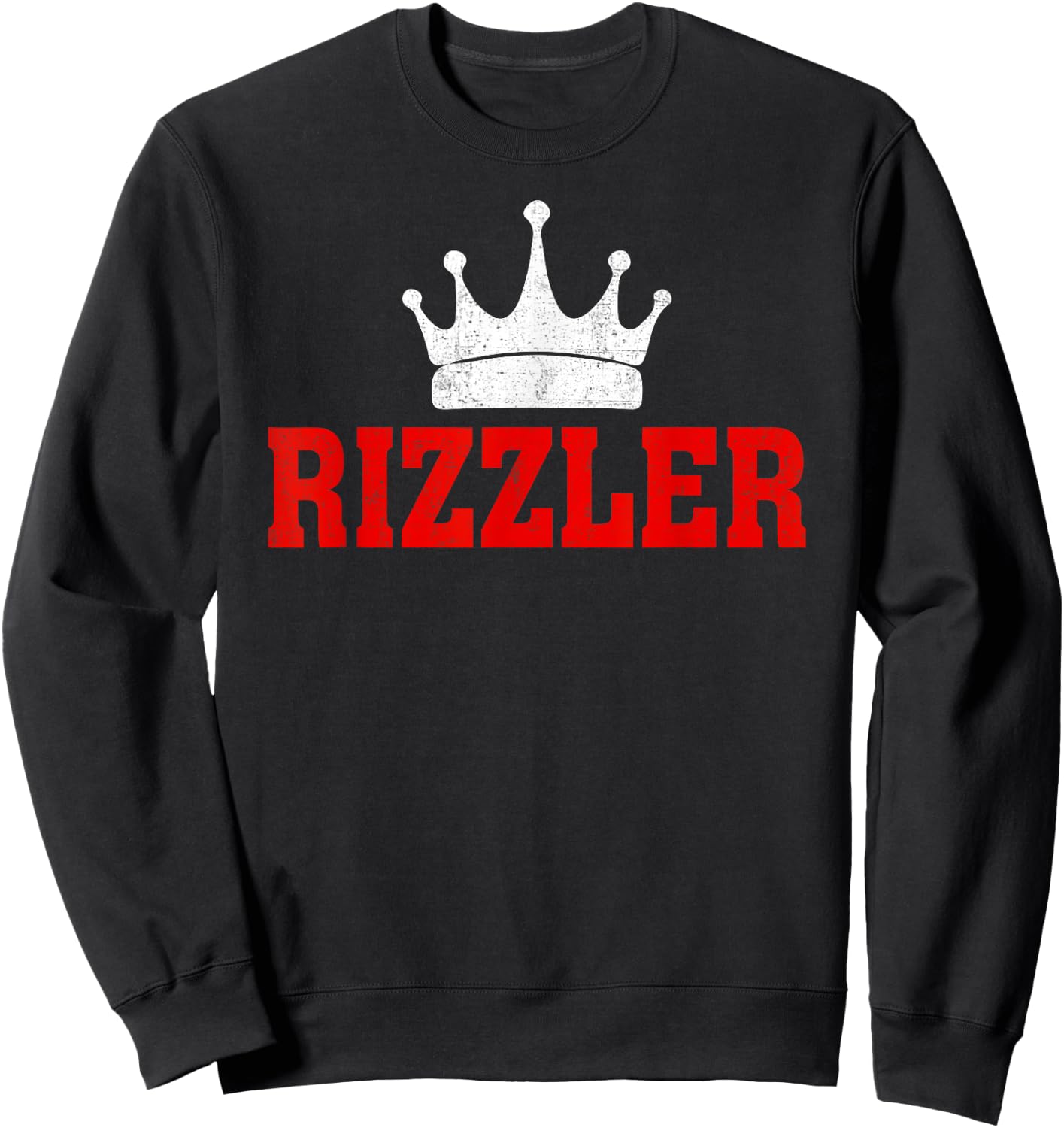 Rizzler W Rizz the Rizz God Sweatshirt - Sweatshirt | Black