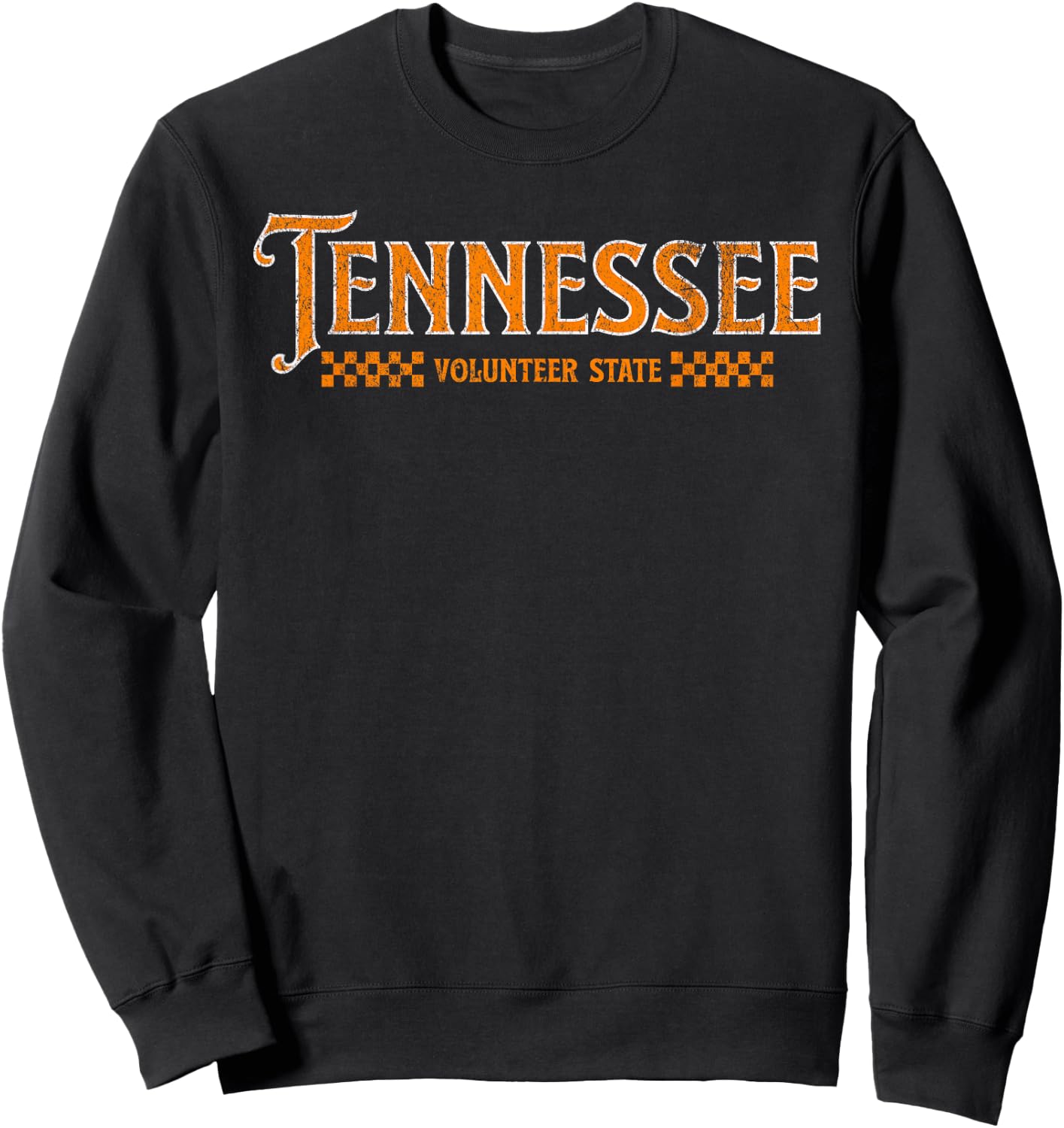 Vintage Tennessee Volunteer State, TN Orange Coonhound Sweatshirt - Sweatshirt | Black