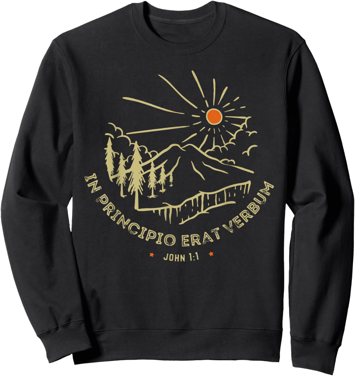 In Principio Erat Verbum, John 1:1, Classical Conversations Sweatshirt - Sweatshirt | Black