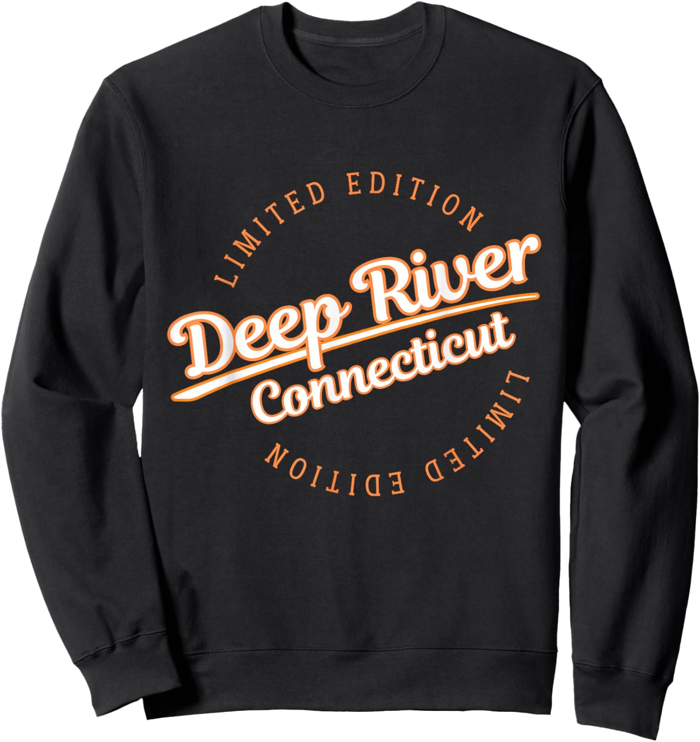 Retro Athletic Deep River CT Apparel Sweatshirt - Sweatshirt | Black