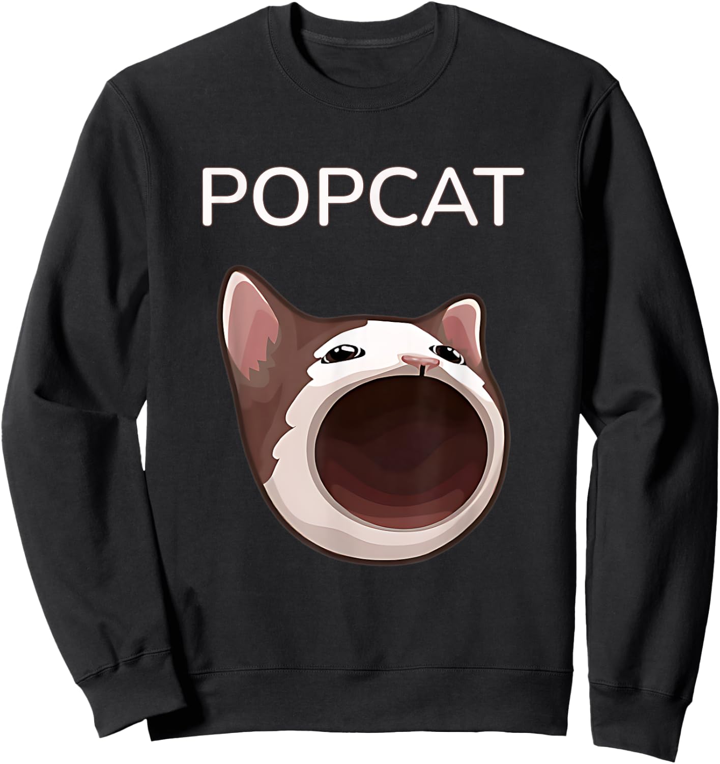 Popcat Meme Coin - Strengthening the Solana Community Sweatshirt - Sweatshirt | Black