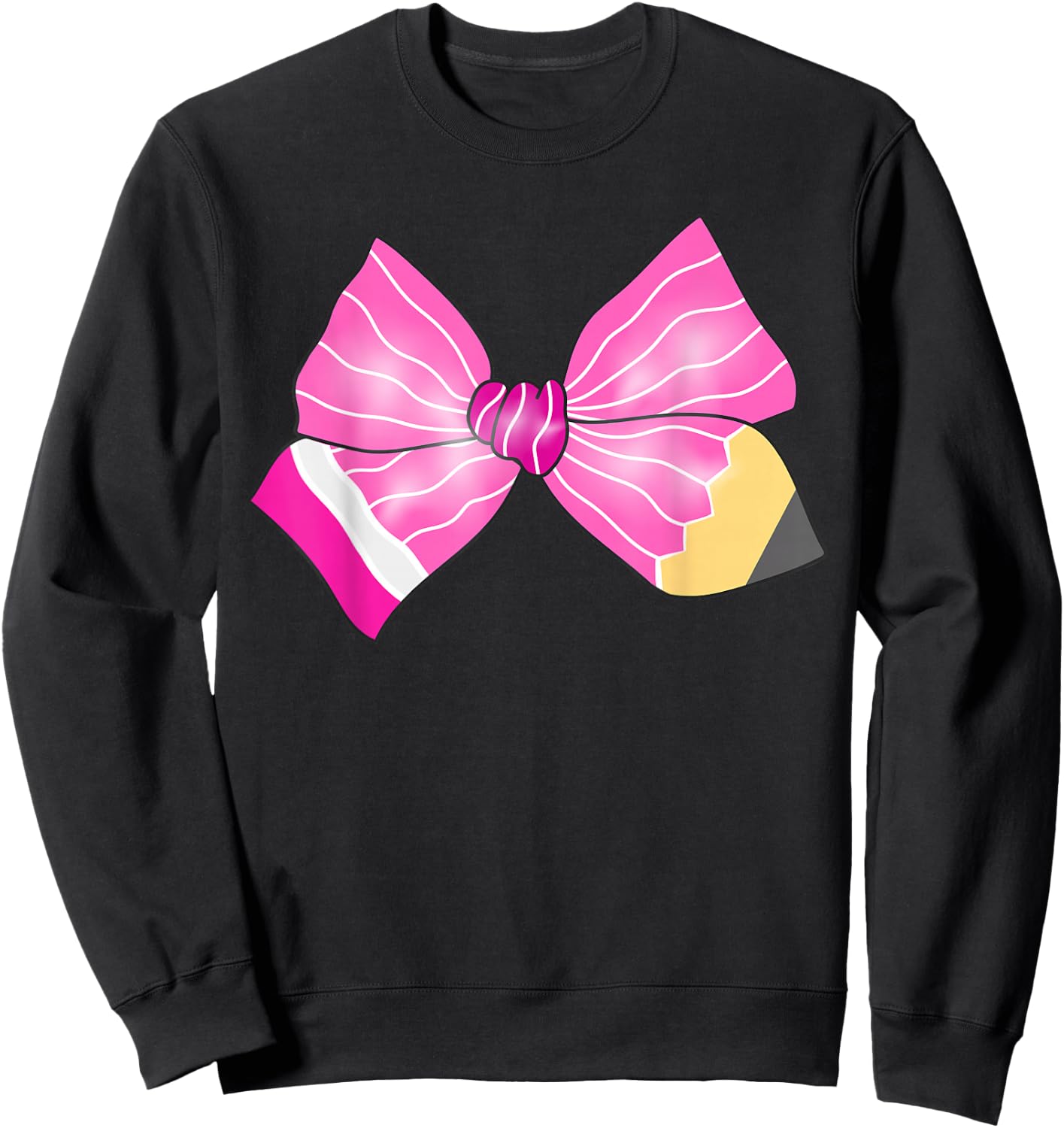 Coquette Bow Teacher Life Shirts Back To School Sweatshirt - Sweatshirt | Black