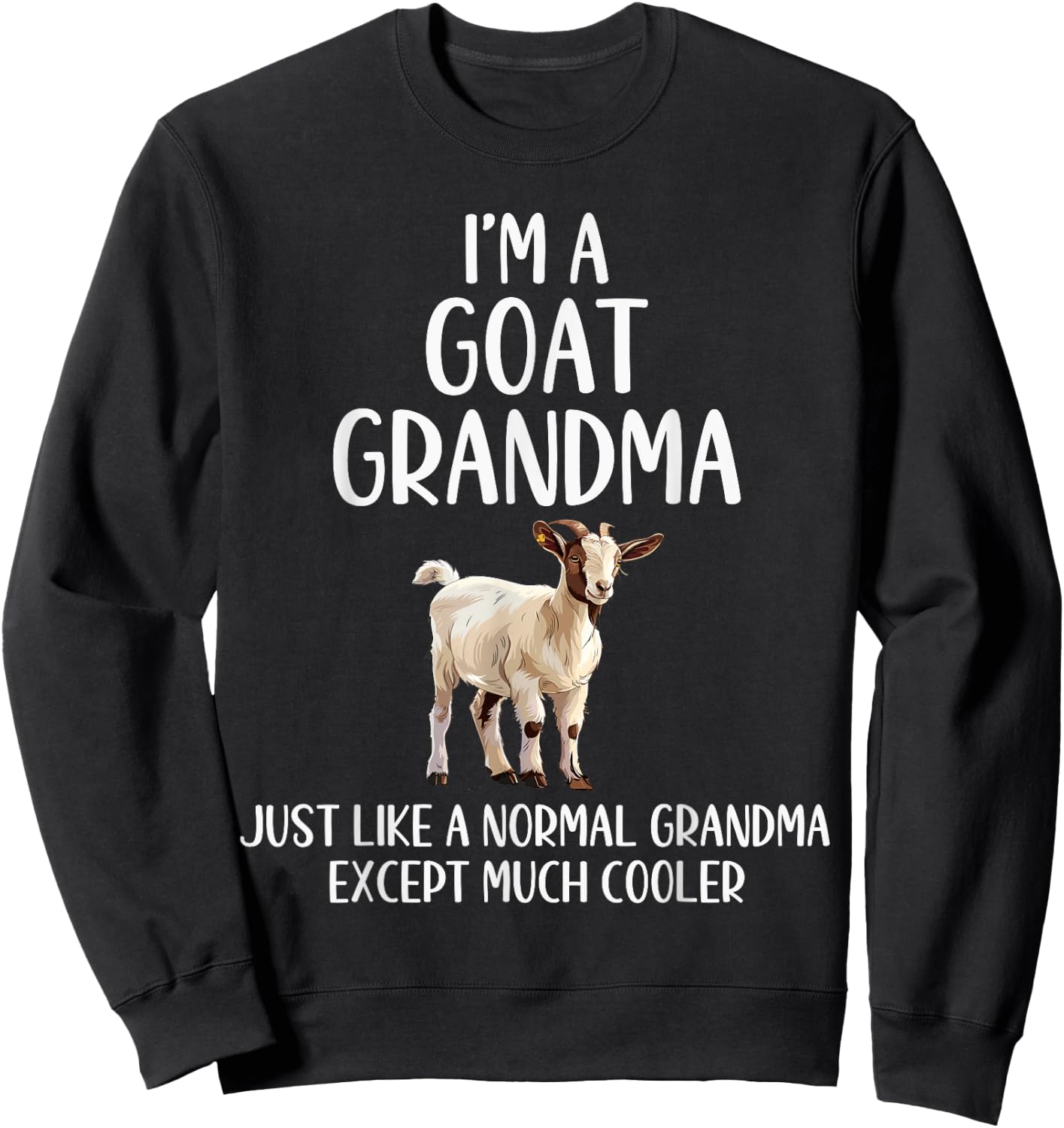 Goat Grandma Definition Animals Lover Farmer Mothers Day Sweatshirt - Sweatshirt | Black