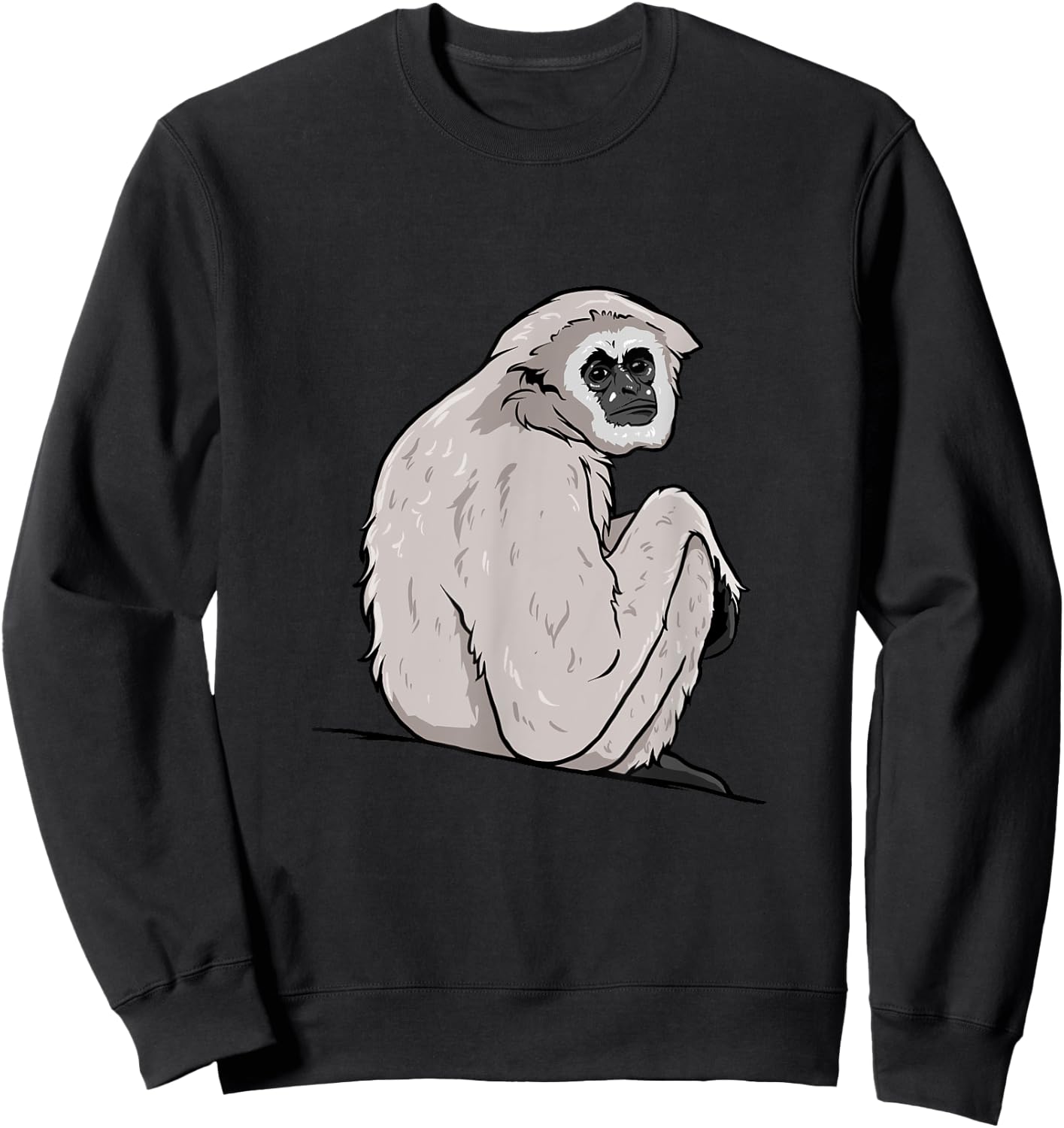 Gibbon Monkey Sweatshirt - Sweatshirt | Black