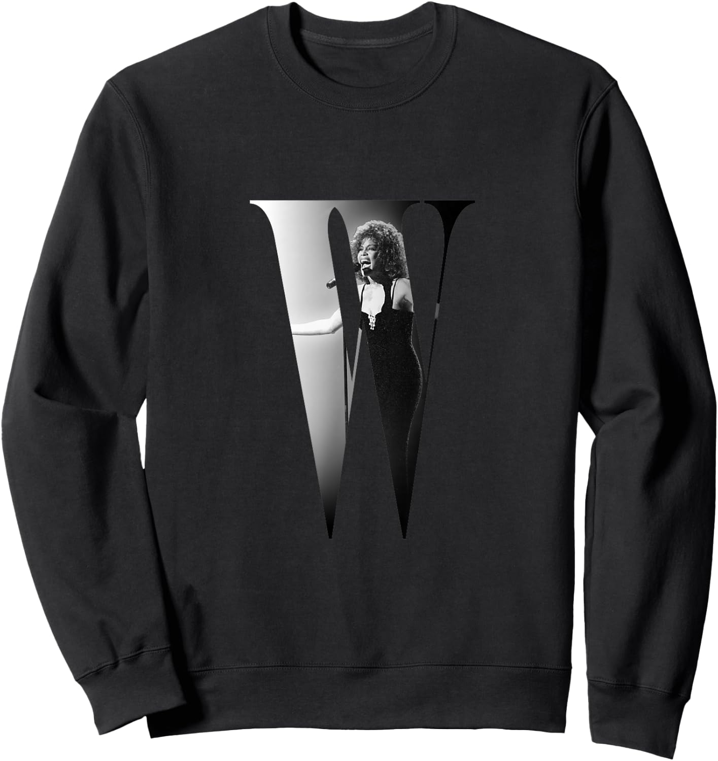 Whitney Houston_001 Sweatshirt - Sweatshirt | Black