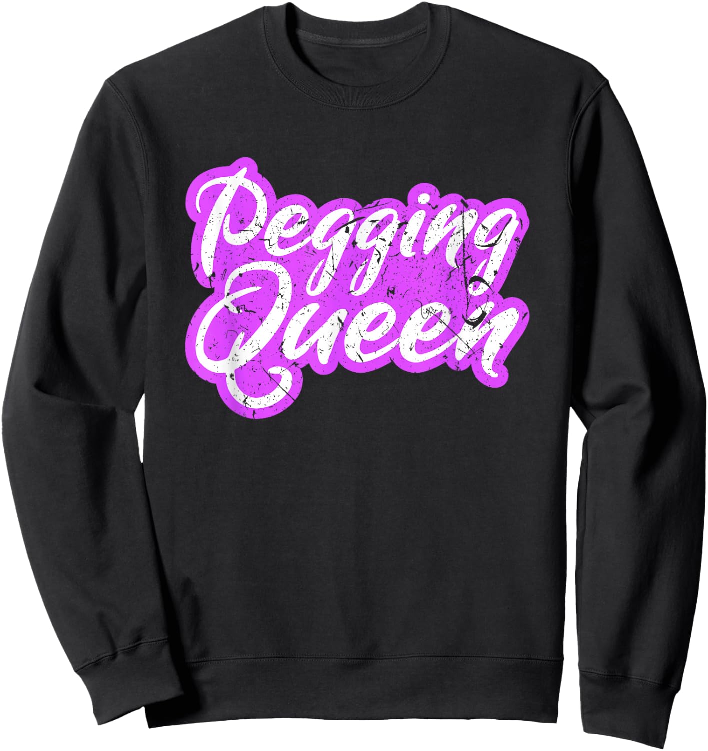 Pegging Queen Dominatrix Mistress BDSM Cuck Submissive Sweatshirt - Sweatshirt | Black