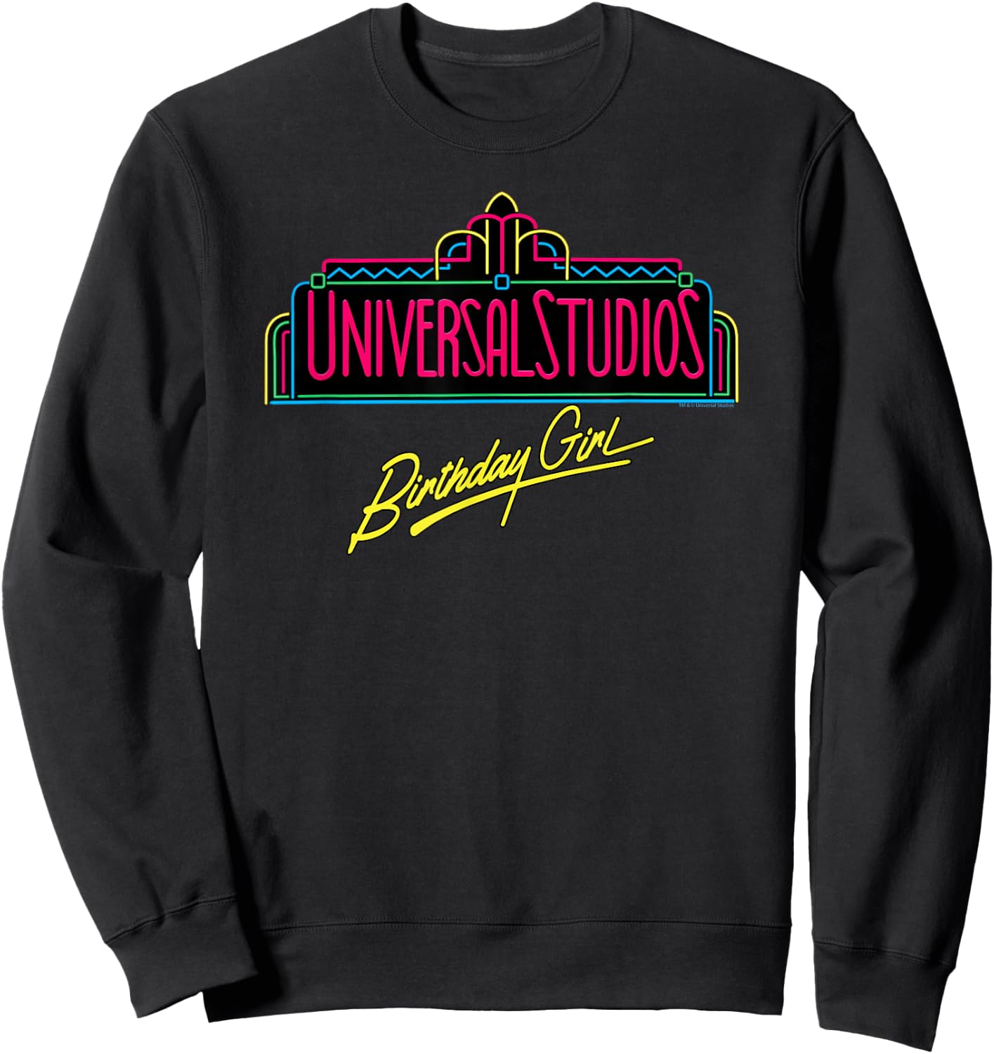 Universal Studios Marquee Birthday Girl Sweatshirt - Sweatshirt | Black