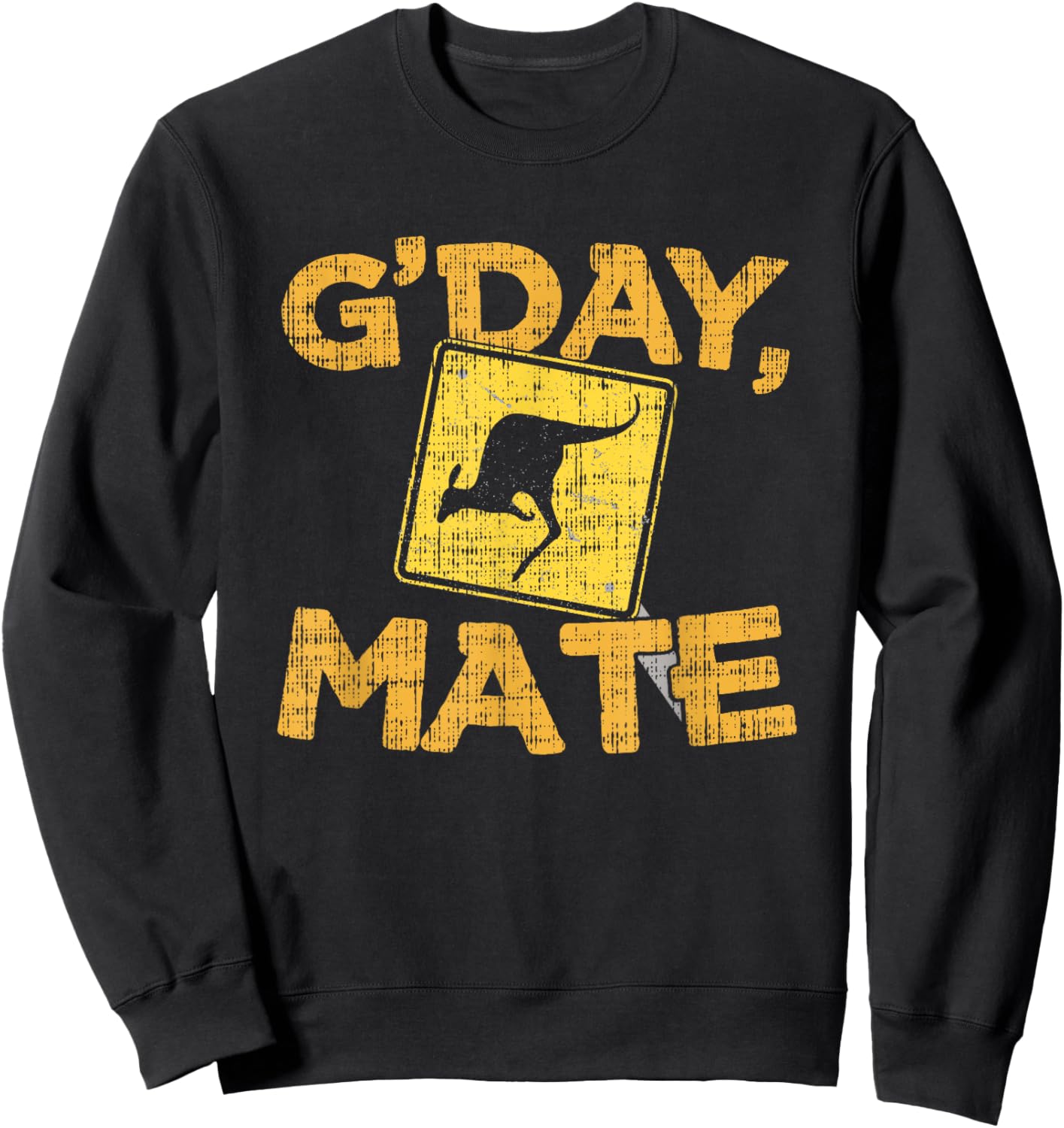 Gday Mate - Funny Australia & Kangaroo Sweatshirt - Sweatshirt | Black