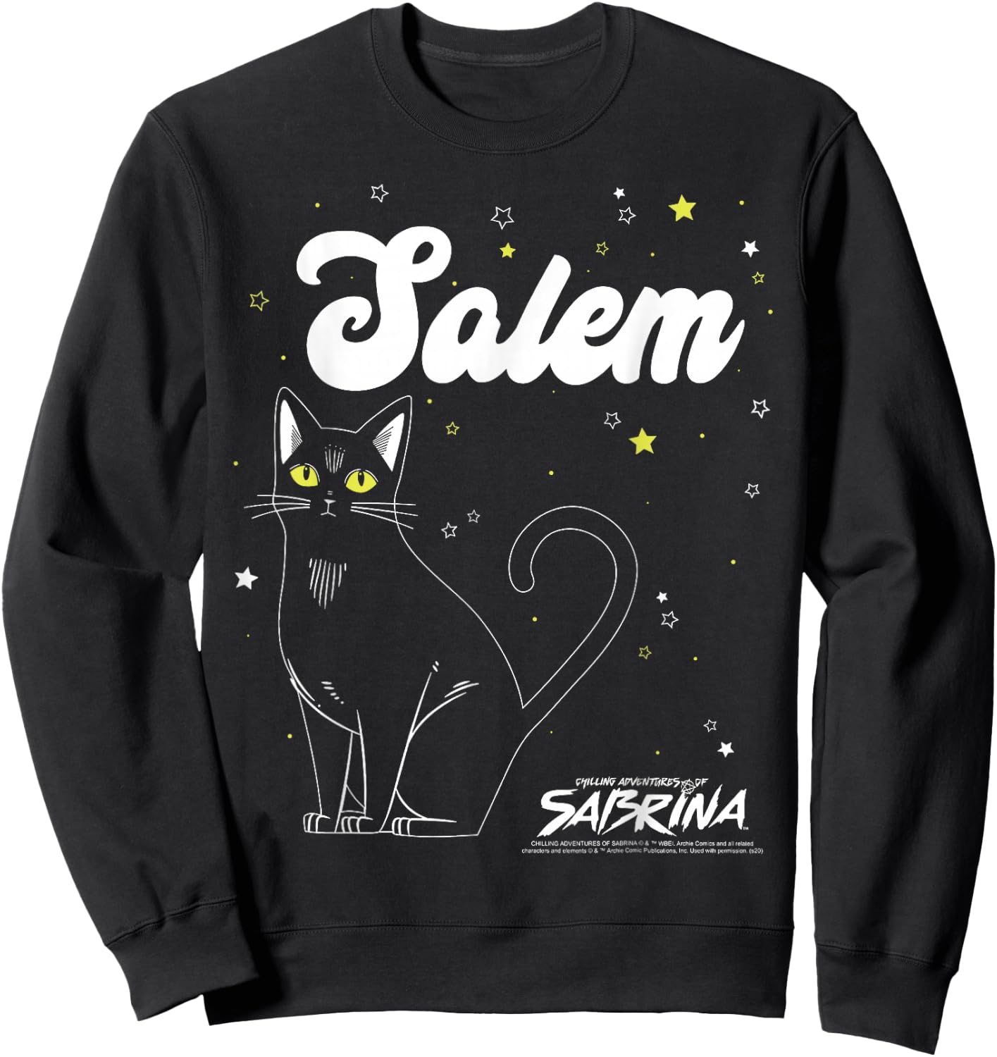 Chilling Adventures Of Sabrina Salem Outline Sweatshirt - Sweatshirt | Black