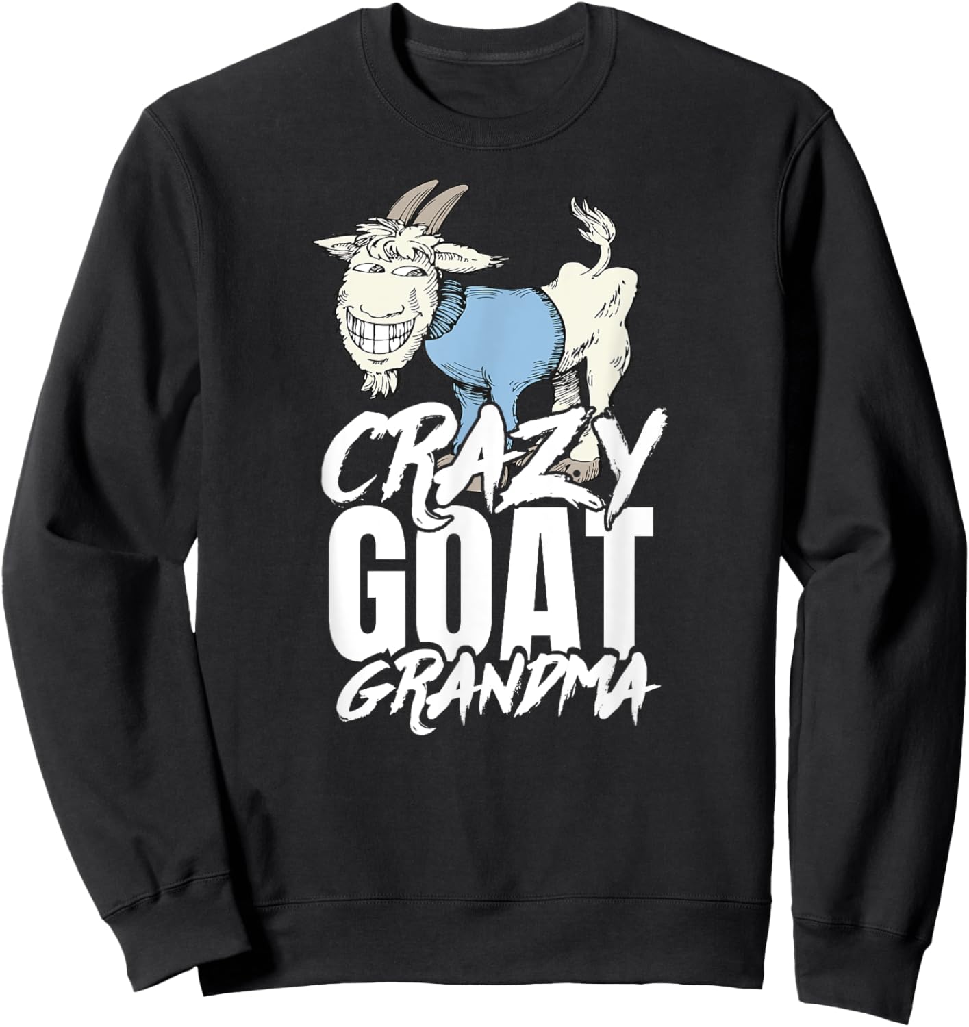 Goat Grandma T Shirt funny Mom Sweatshirt - Sweatshirt | Black