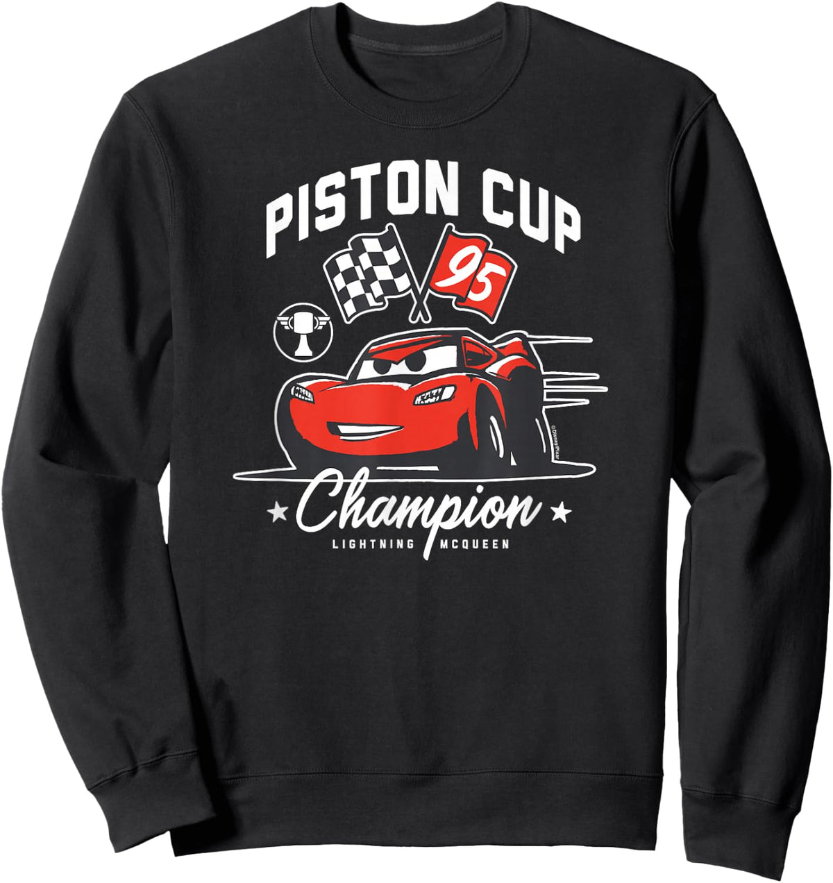 Cars - Piston Cup Champion McQueen Sweatshirt - Sweatshirt | Black