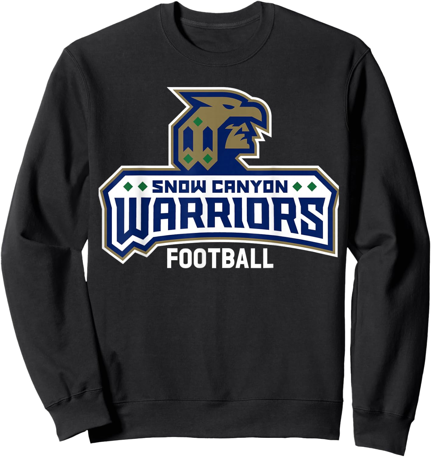 Snow Canyon High School Warriors Football Sweatshirt - Sweatshirt | Black