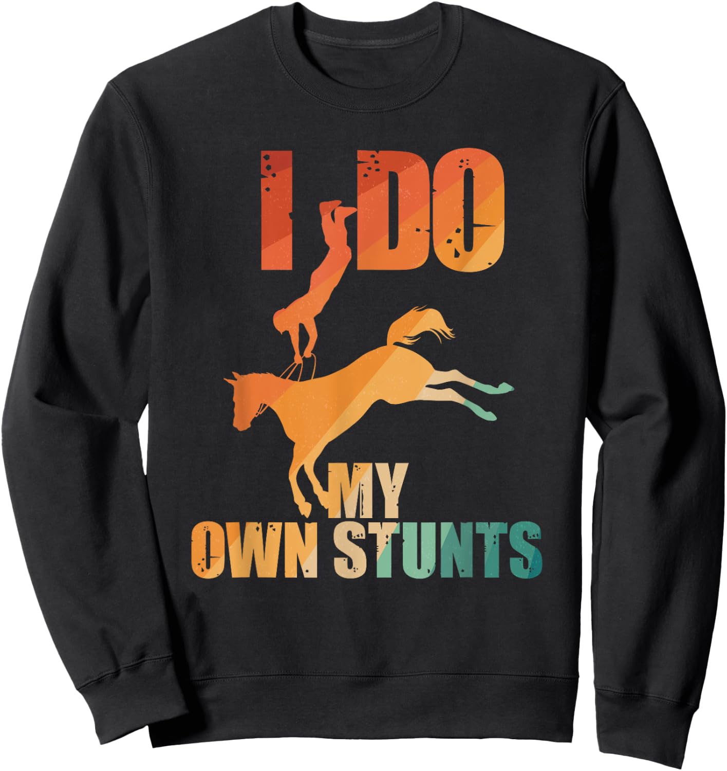 Best Horse Riding Art Women Horse Riding Lover Sweatshirt - Sweatshirt | Black